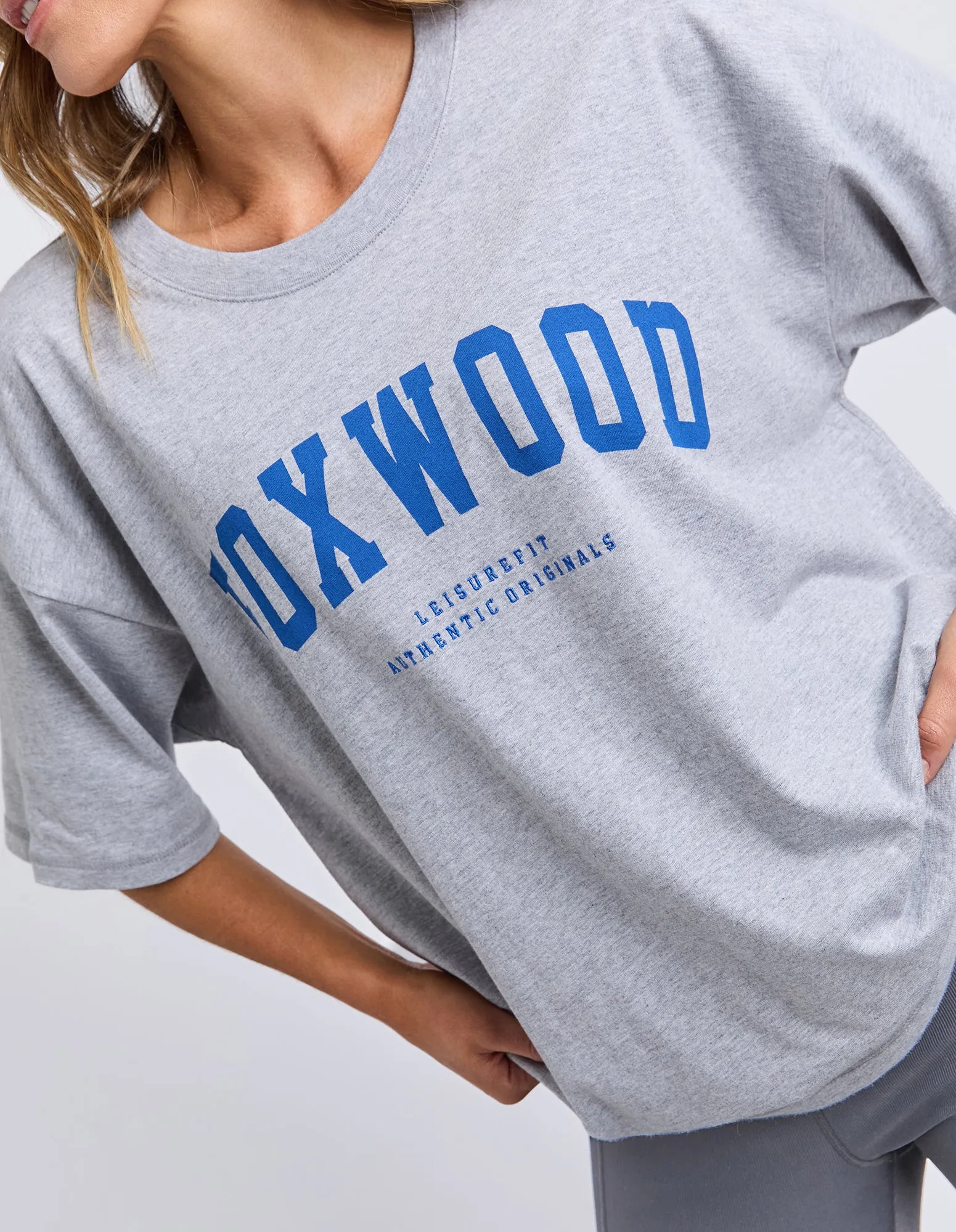 Interval Tee Grey Marle/Blue sold by Foxwood Clothing product image thumbnail 5