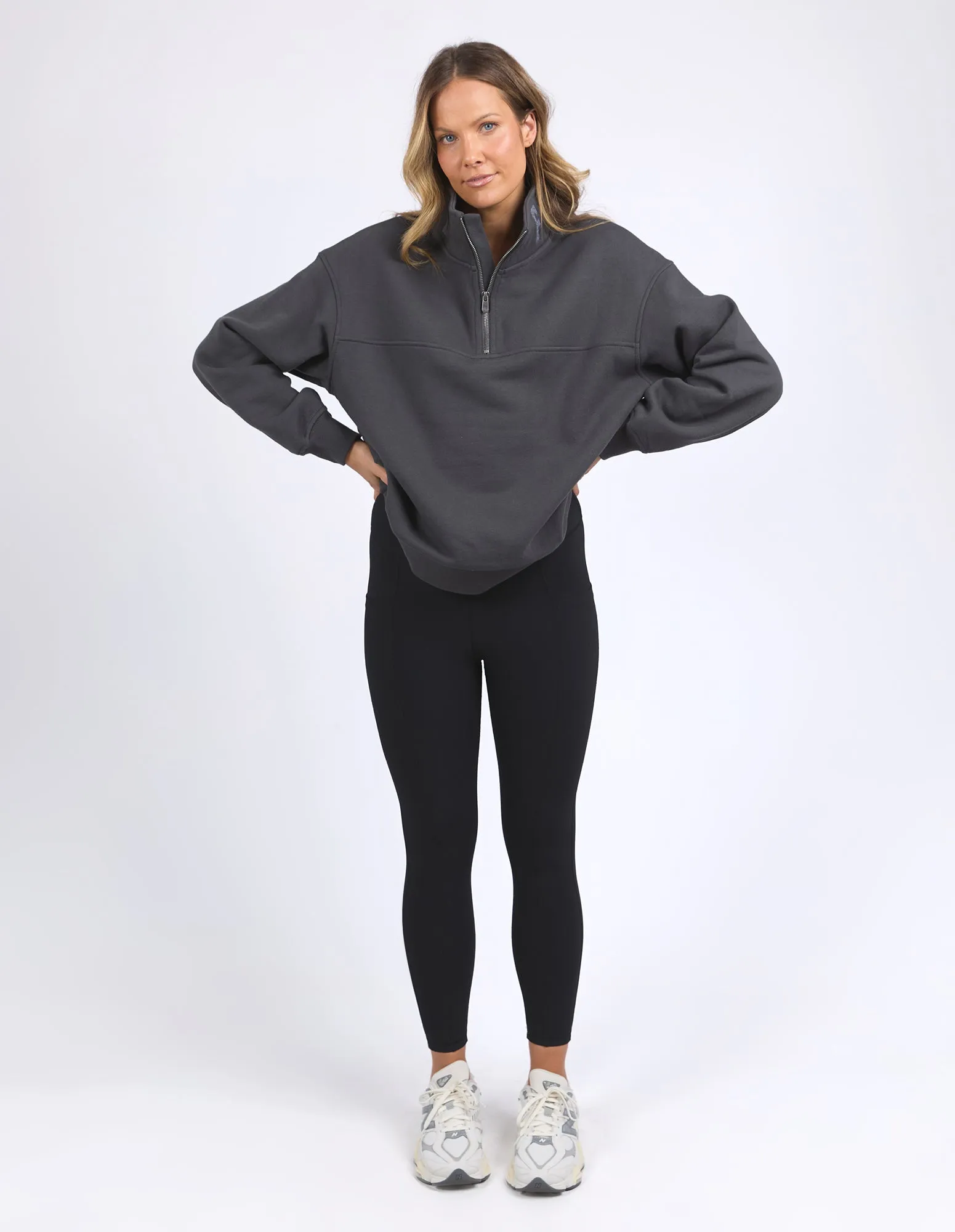 College Zip Crew Charcoal sold by Foxwood Clothing product image thumbnail 2