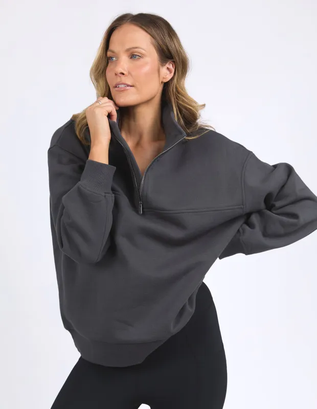 College Zip Crew Charcoal sold by Foxwood Clothing