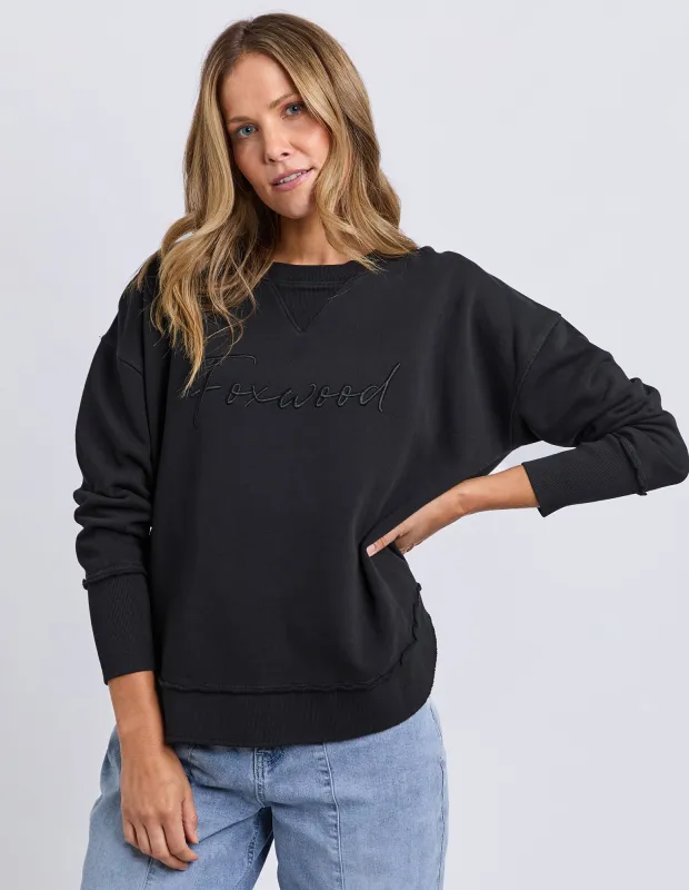 Signature Crew Washed Black sold by Foxwood Clothing