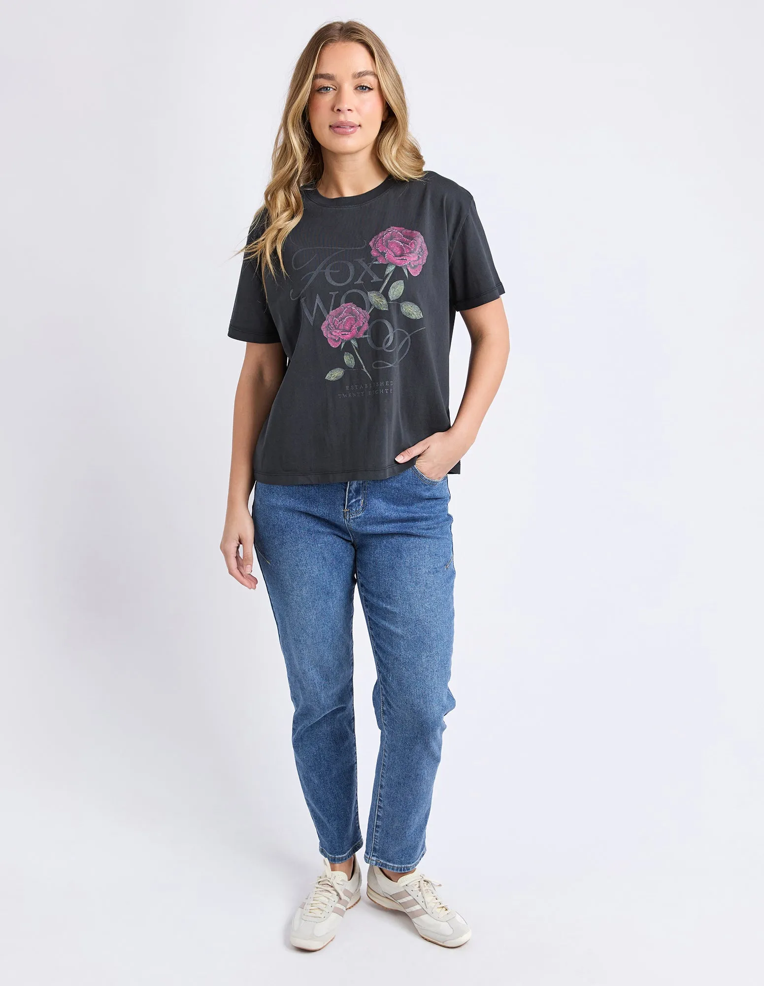 English Rose Tee Black sold by Foxwood Clothing product image thumbnail 2