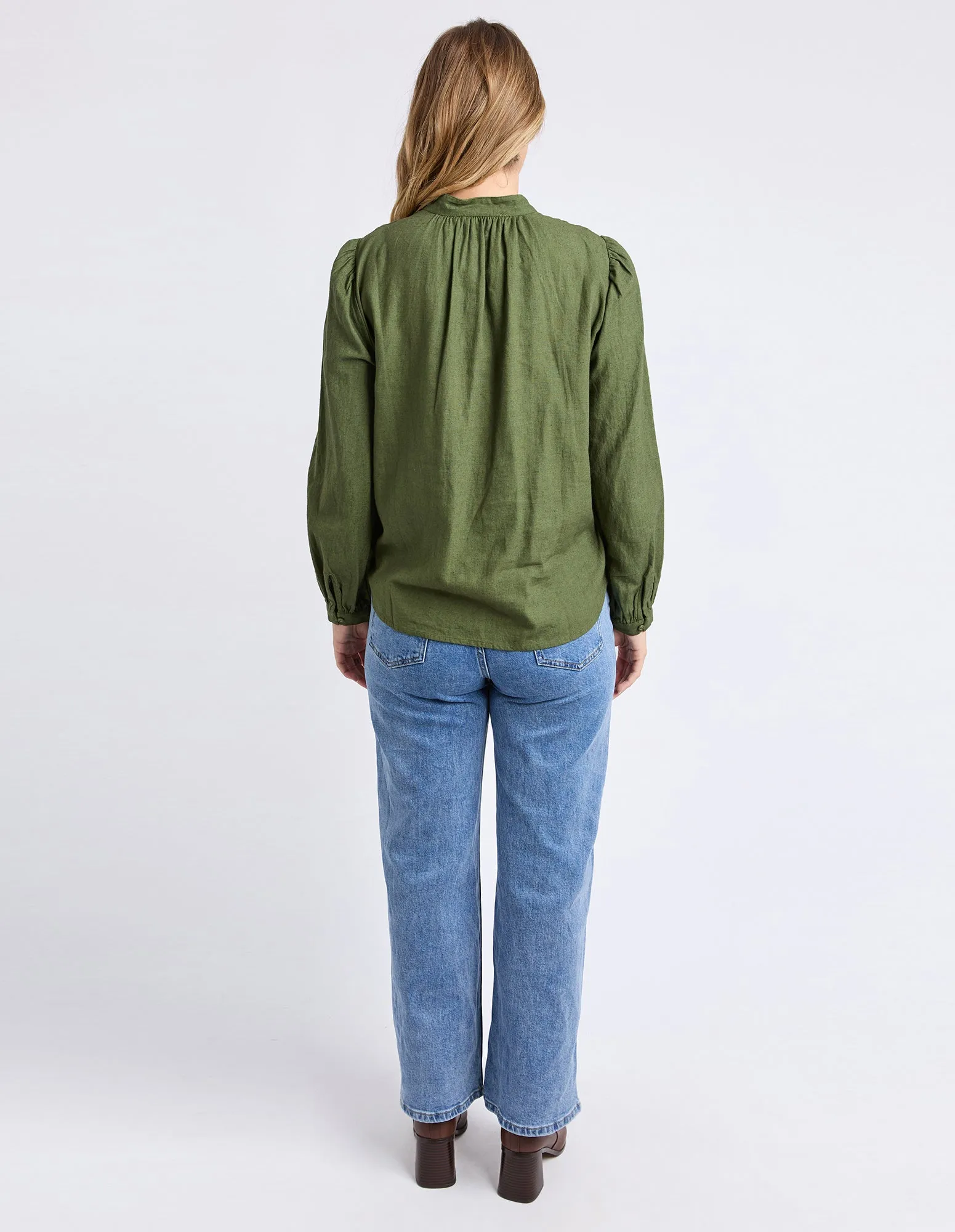 Eleanor Top Winter Moss sold by Foxwood Clothing product image thumbnail 3