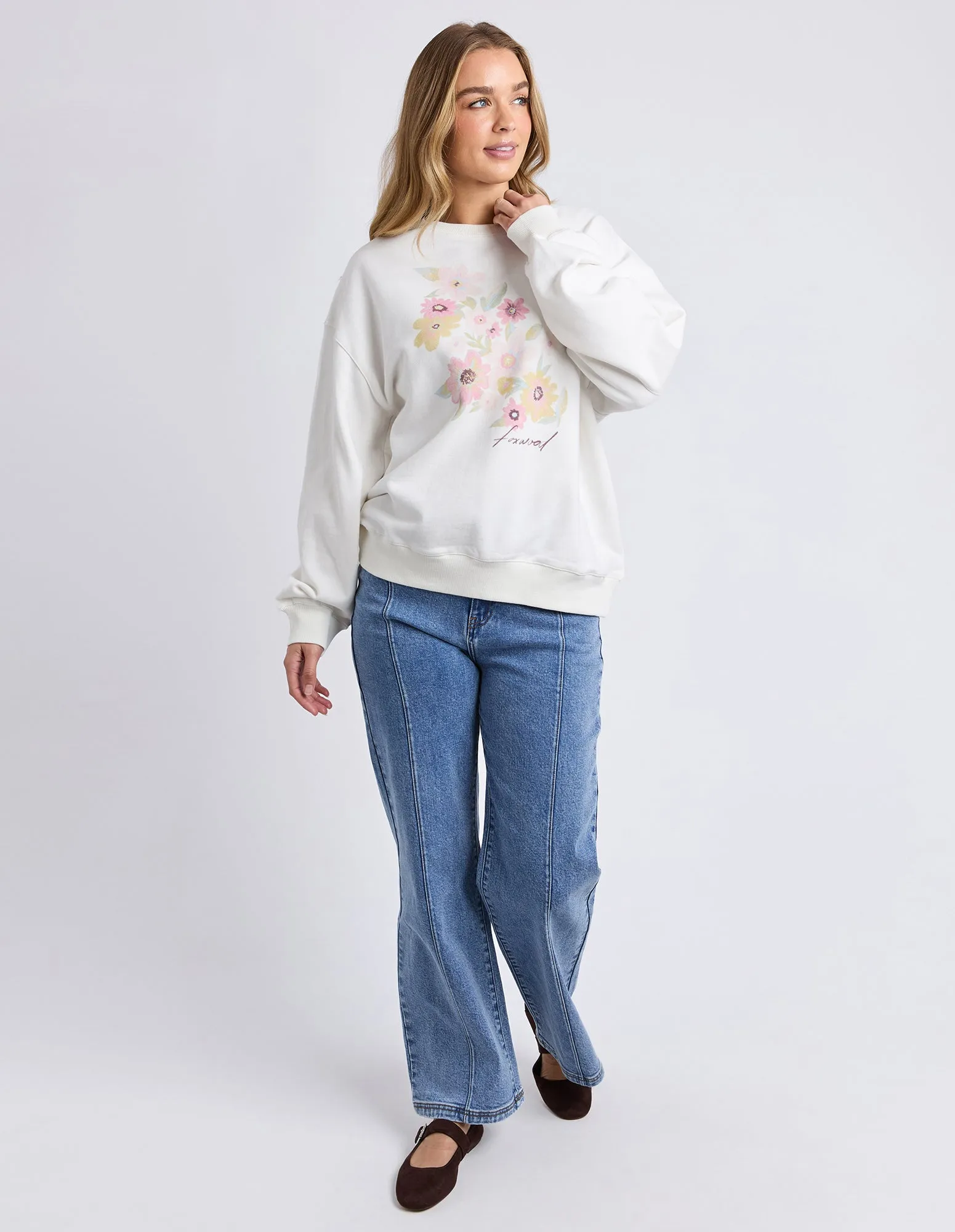 Beyond Oversized Crew Vintage White sold by Foxwood Clothing product image thumbnail 2