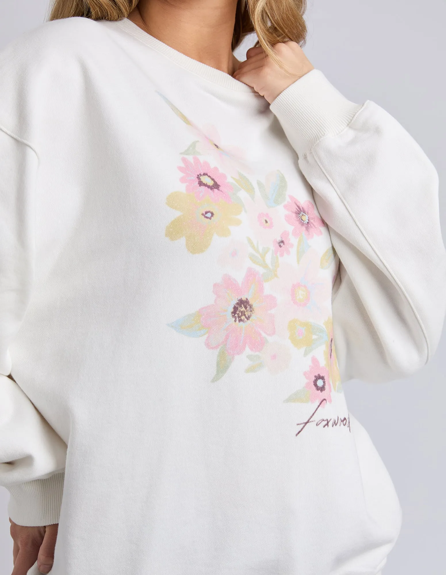 Beyond Oversized Crew Vintage White sold by Foxwood Clothing product image thumbnail 5
