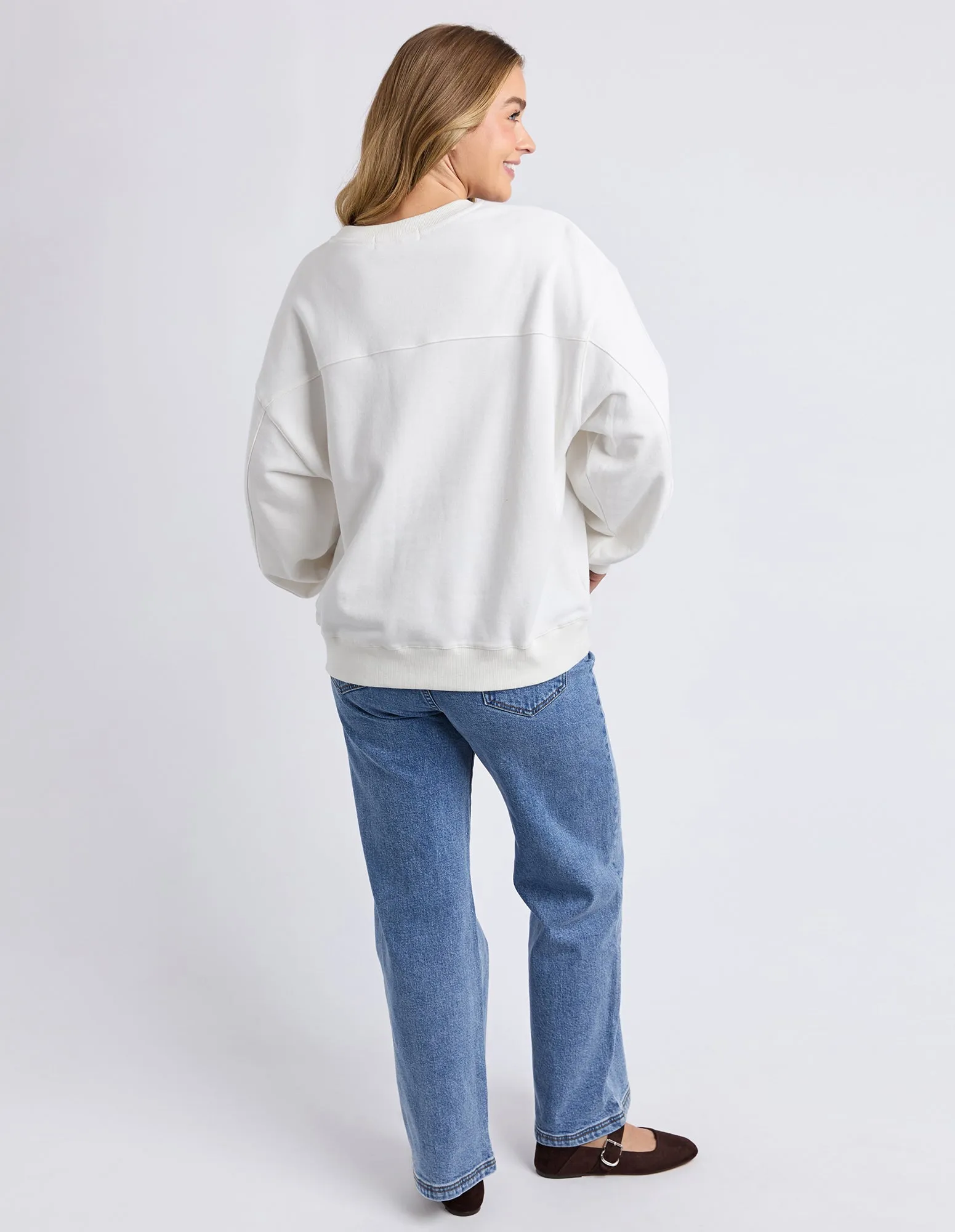 Beyond Oversized Crew Vintage White sold by Foxwood Clothing product image thumbnail 3