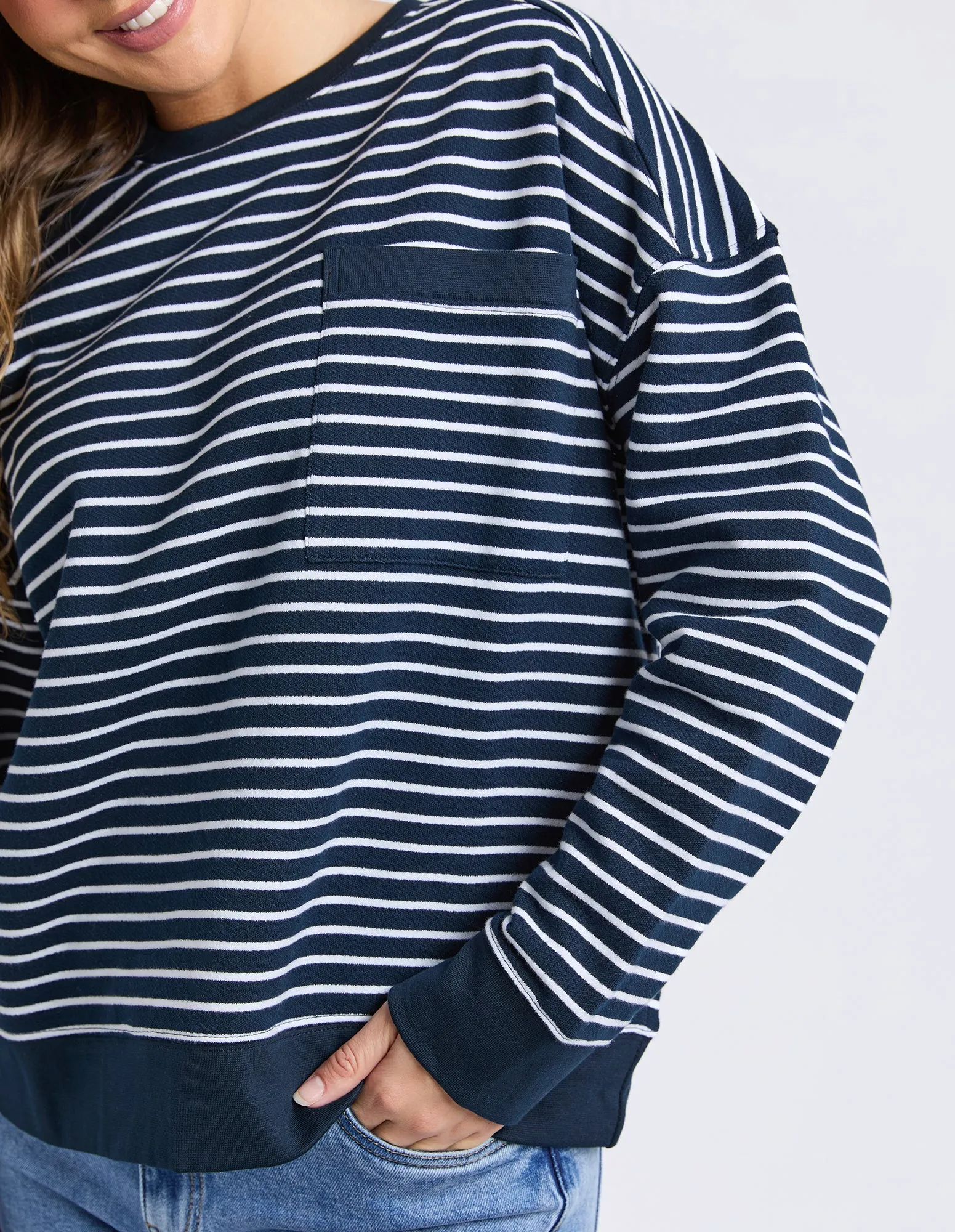 Original Stripe Crew Navy/White sold by Foxwood Clothing product image thumbnail 5