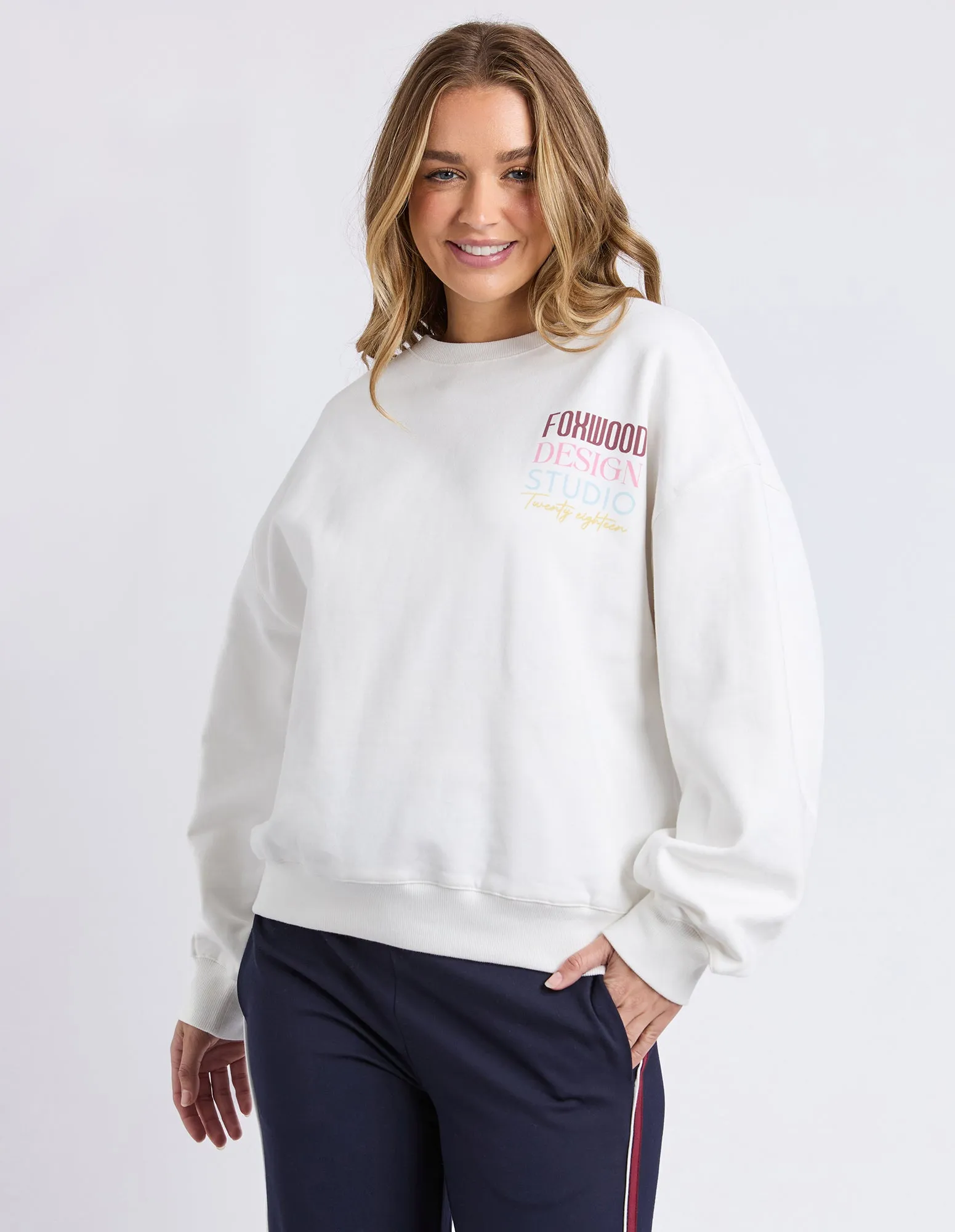Tranquil Oversized Crew Vintage White sold by Foxwood Clothing product image thumbnail 2