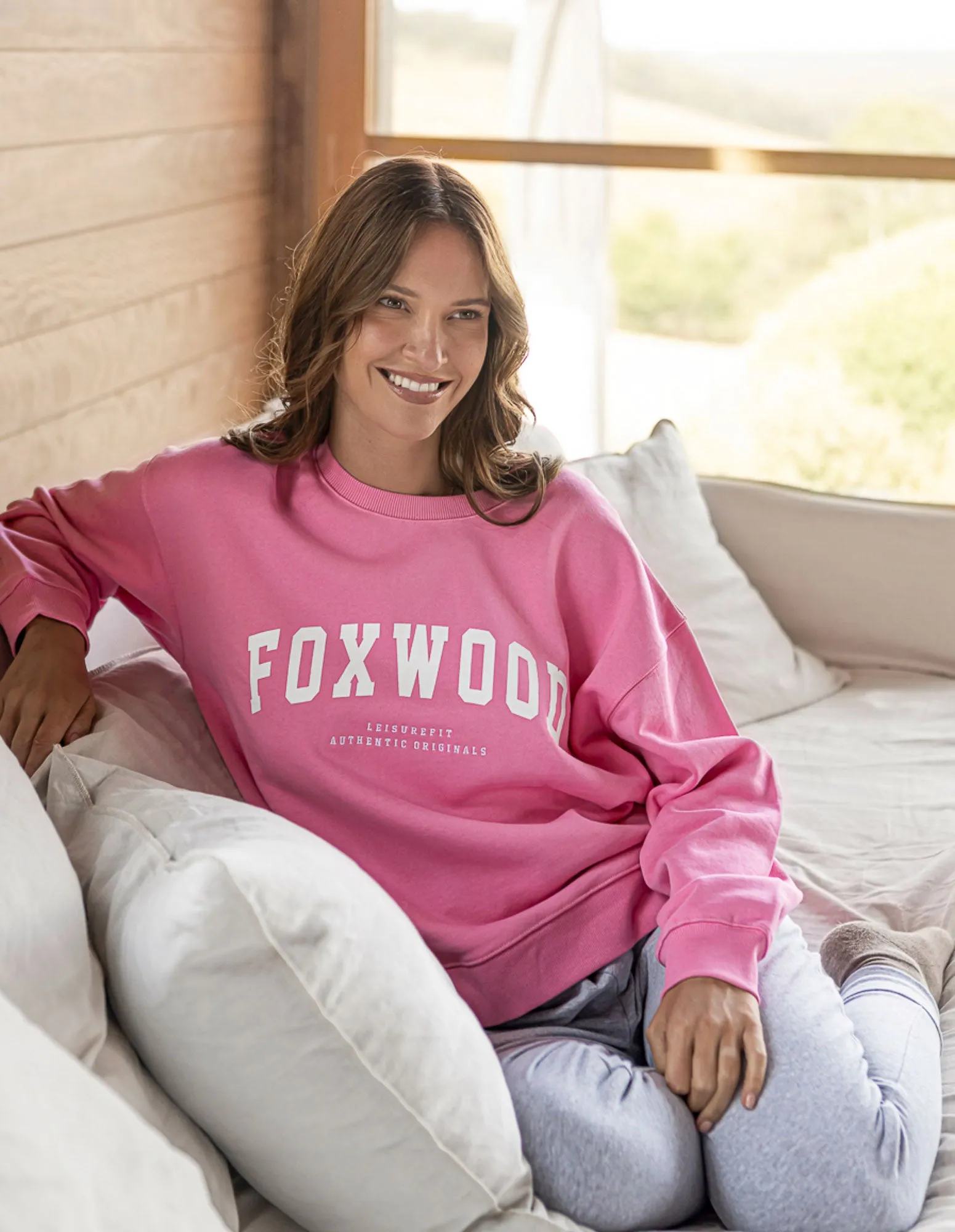 Interval Crew Bubblegum Pink sold by Foxwood Clothing