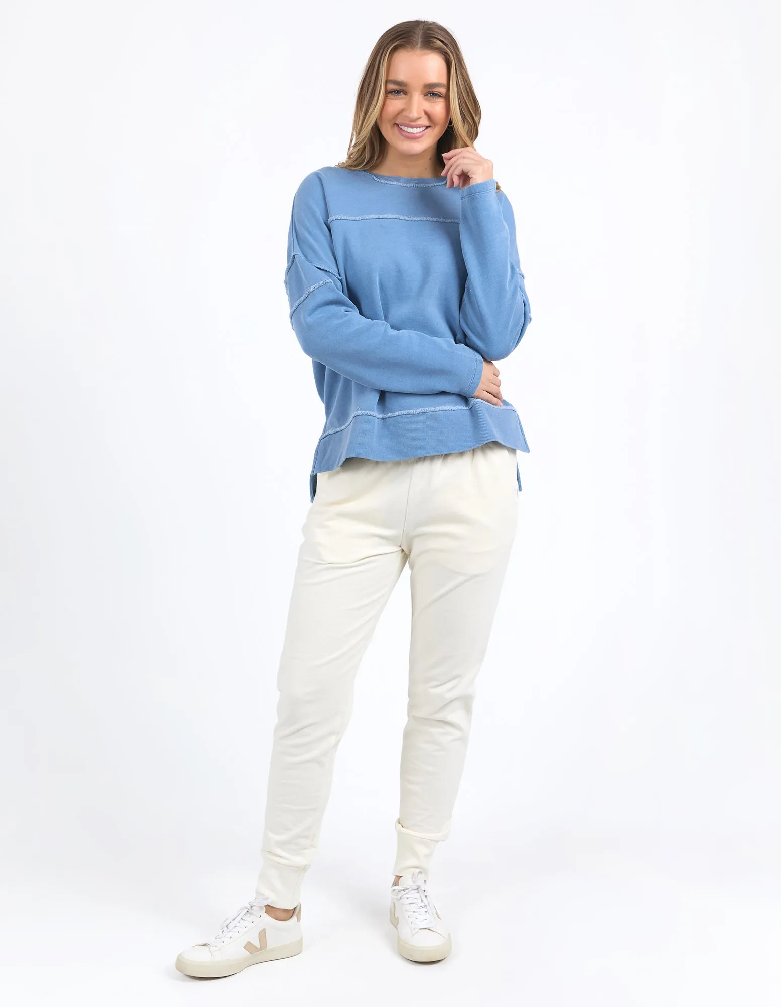 Jayne Throw On Fleece Coronet Blue sold by Foxwood Clothing product image thumbnail 2