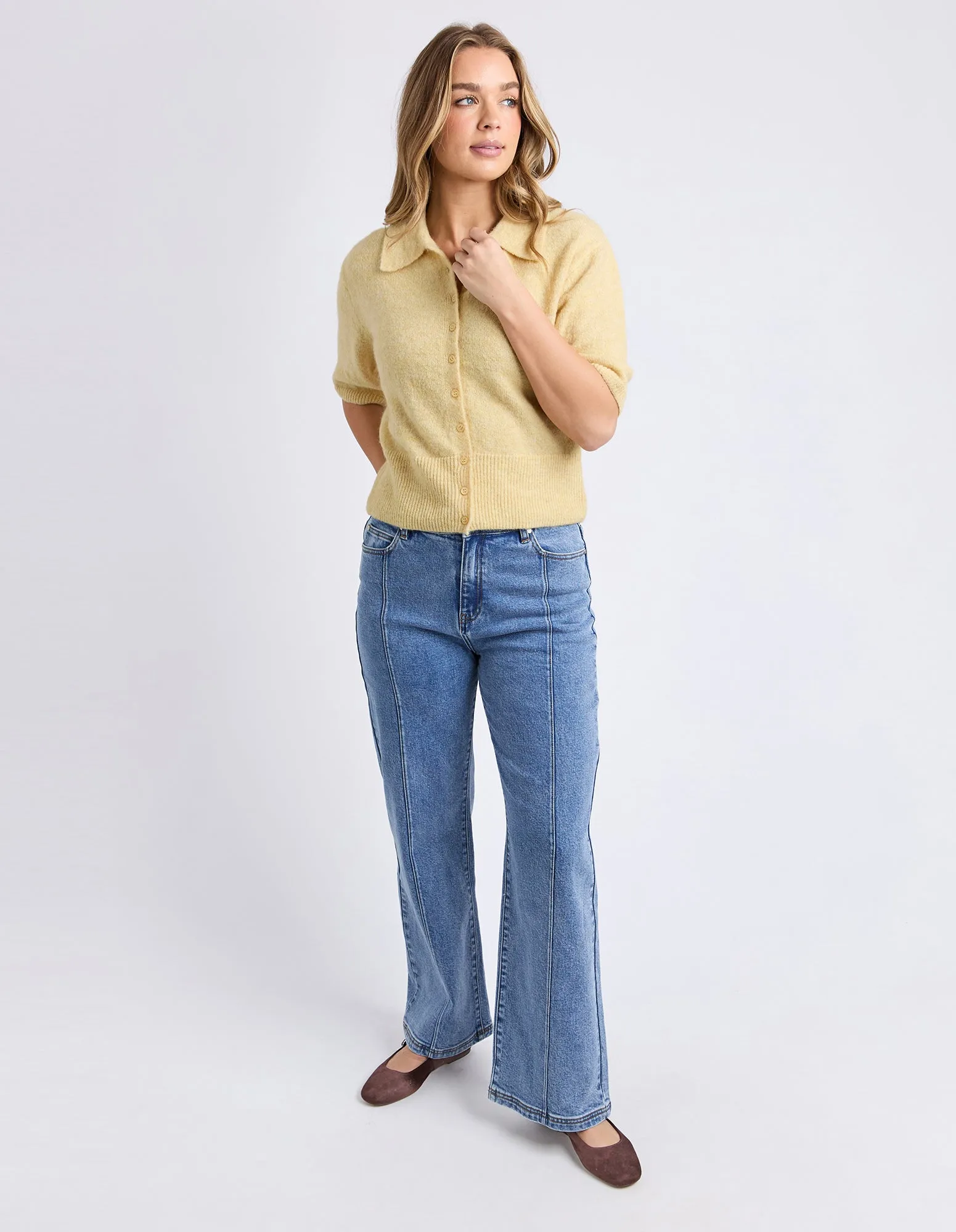Fernie Button Knit Butter sold by Foxwood Clothing product image thumbnail 3