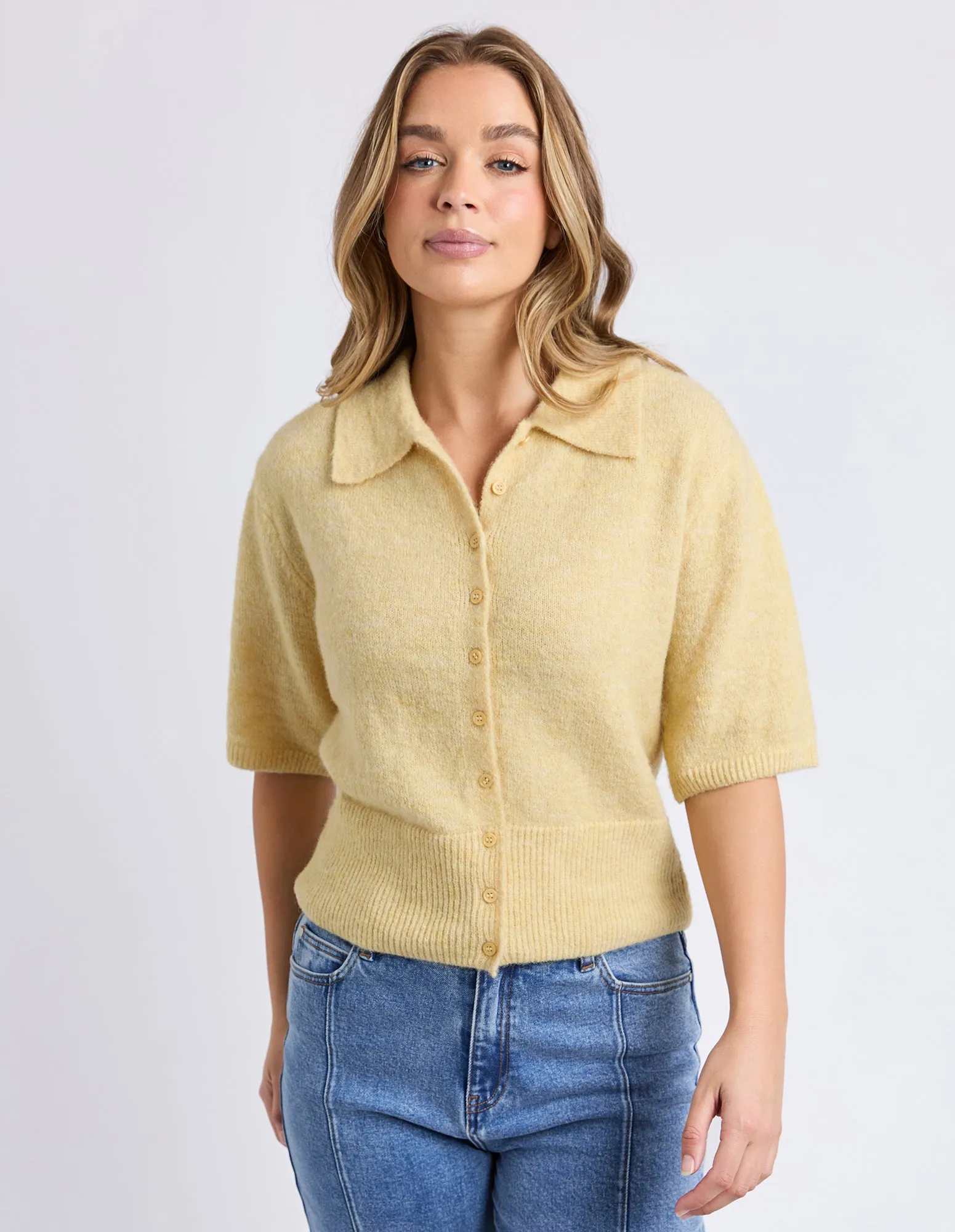 Fernie Button Knit Butter sold by Foxwood Clothing product image thumbnail 2
