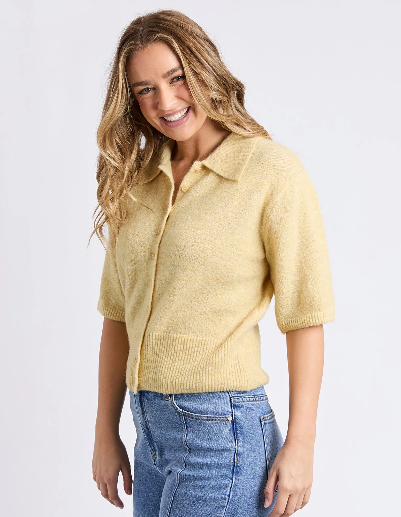 Fernie Button Knit Butter sold by Foxwood Clothing product image thumbnail 5