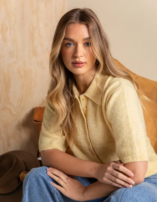 Fernie Button Knit Butter made by Foxwood Clothing