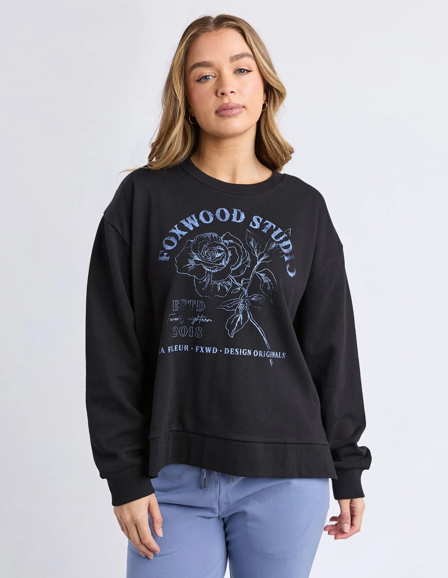 La Fleur Relaxed Crew Black sold by Foxwood Clothing product image thumbnail 2