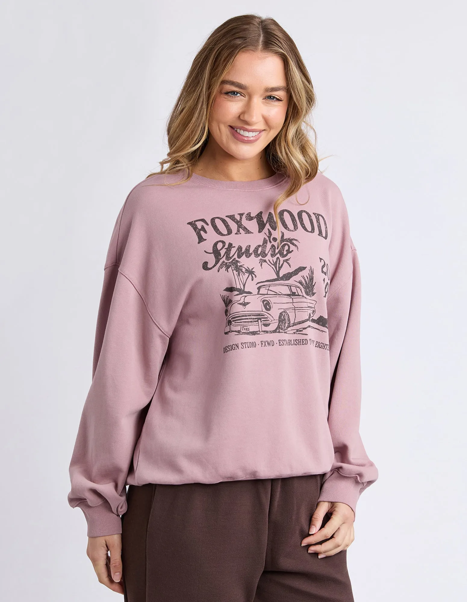 Motor Relaxed Crew Woodrose sold by Foxwood Clothing product image thumbnail 5