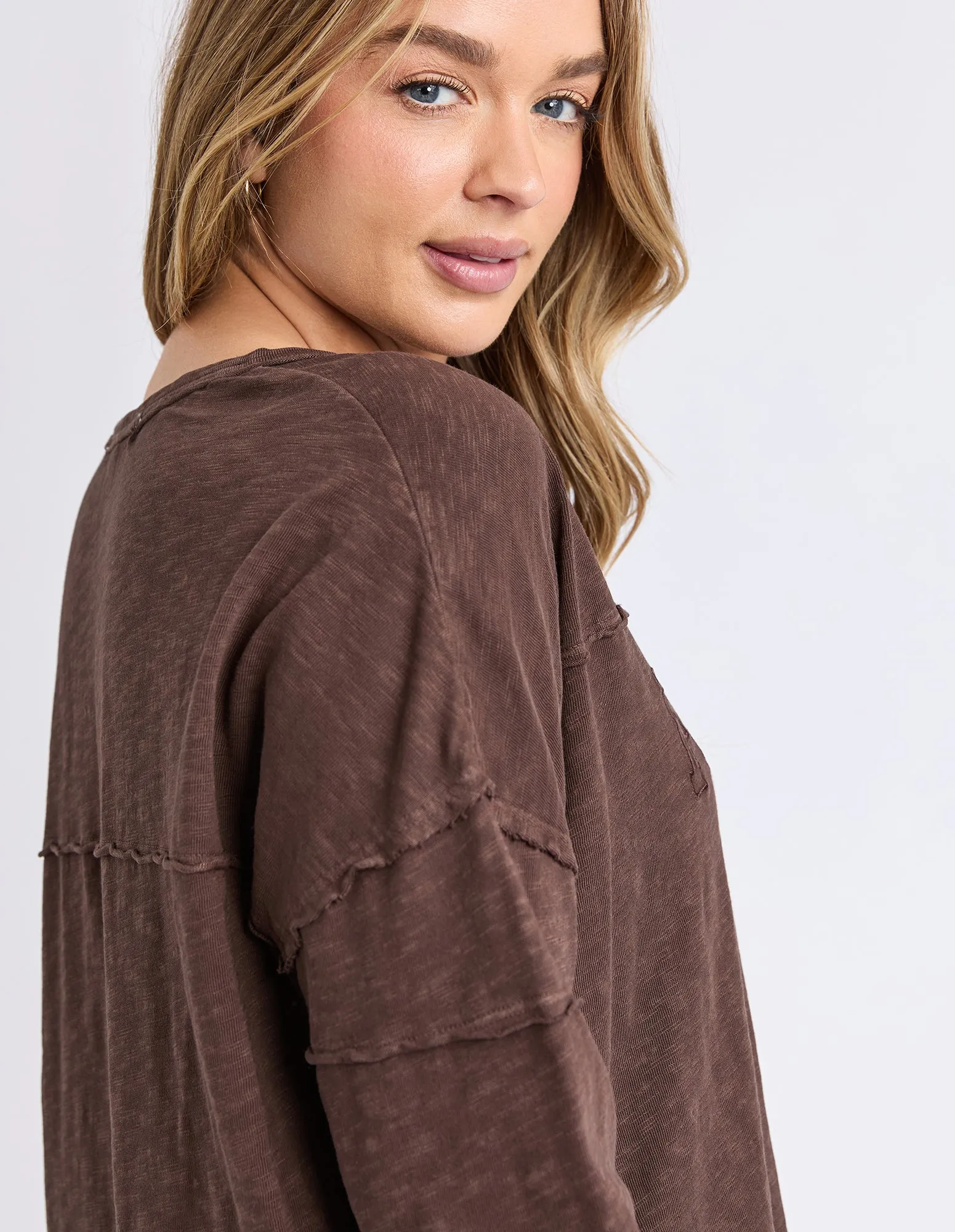 Throw On Tee Coffee Bean sold by Foxwood Clothing product image thumbnail 5