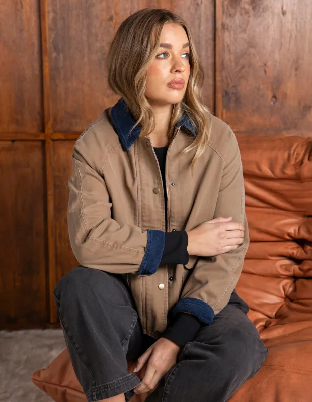 Colwood Jacket Toasted Coconut made by Foxwood Clothing