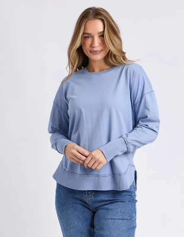 Farrah Long Sleeve Country Blue made by Foxwood Clothing