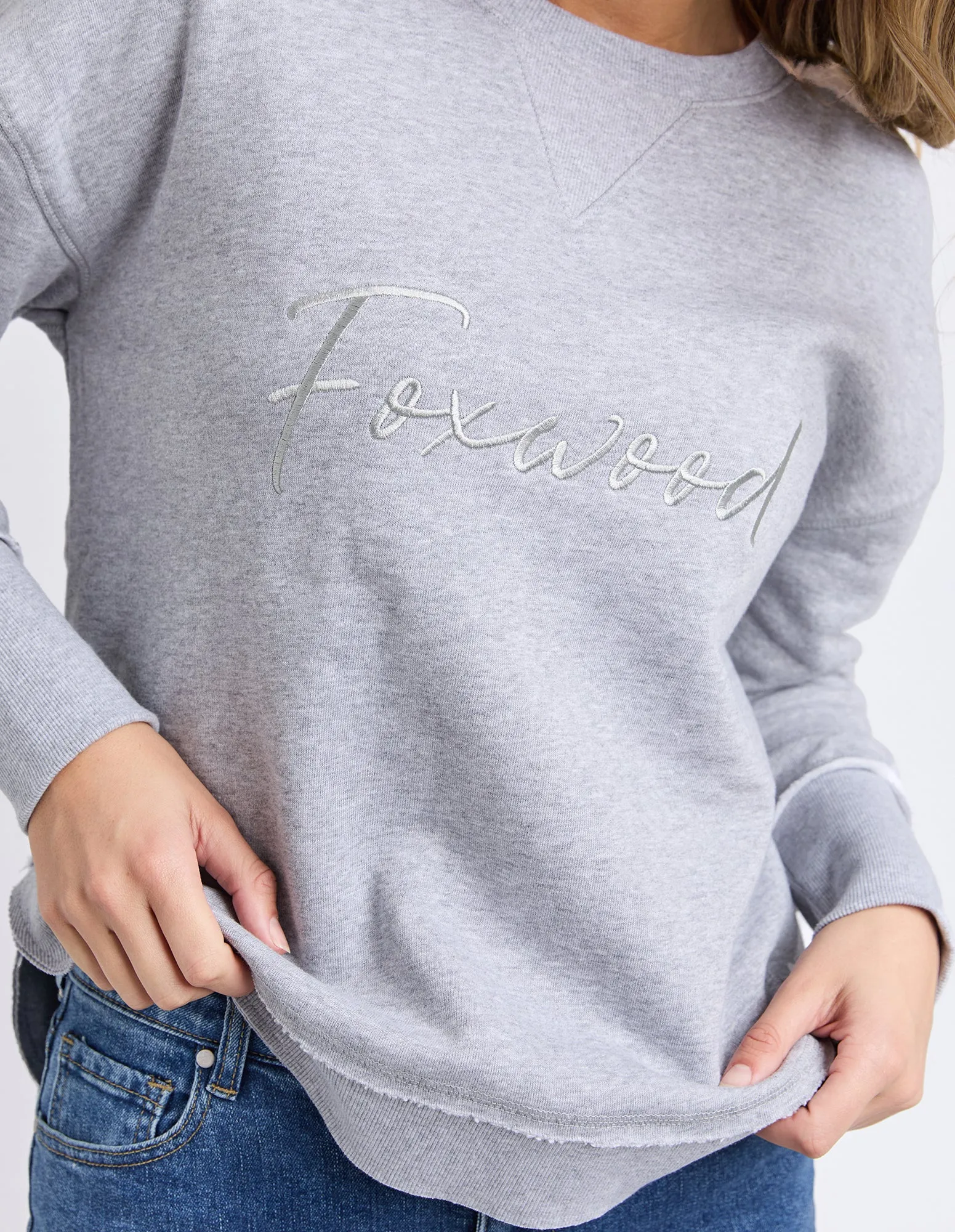 Signature Crew Grey Marle sold by Foxwood Clothing product image thumbnail 5