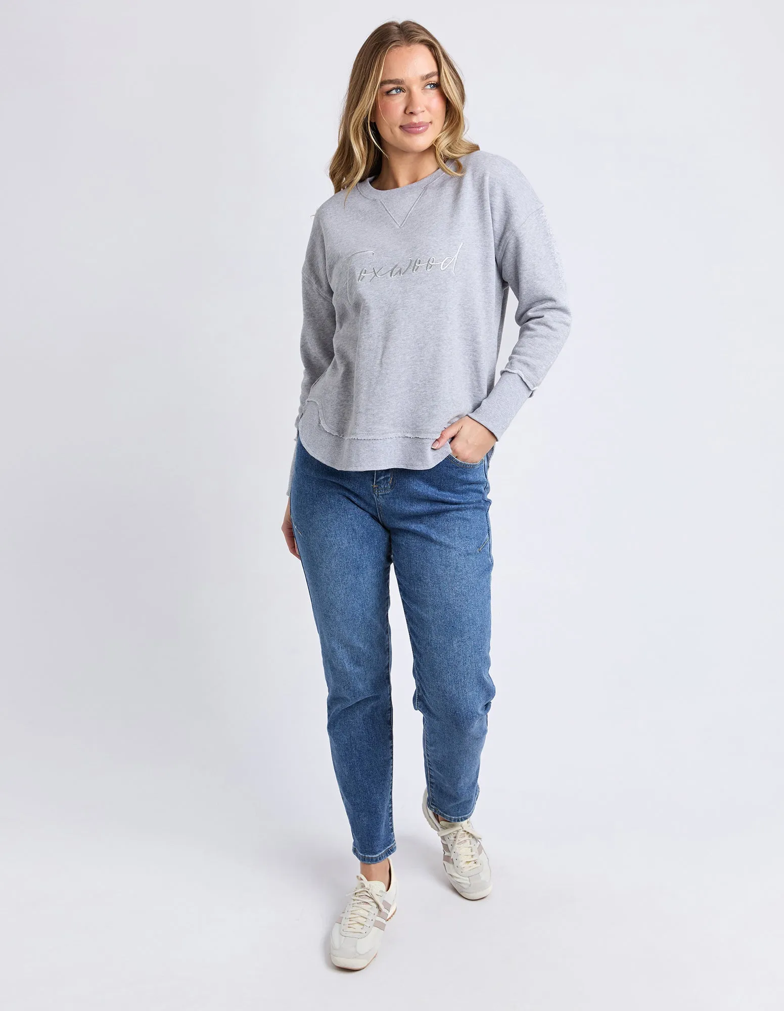 Signature Crew Grey Marle sold by Foxwood Clothing product image thumbnail 2