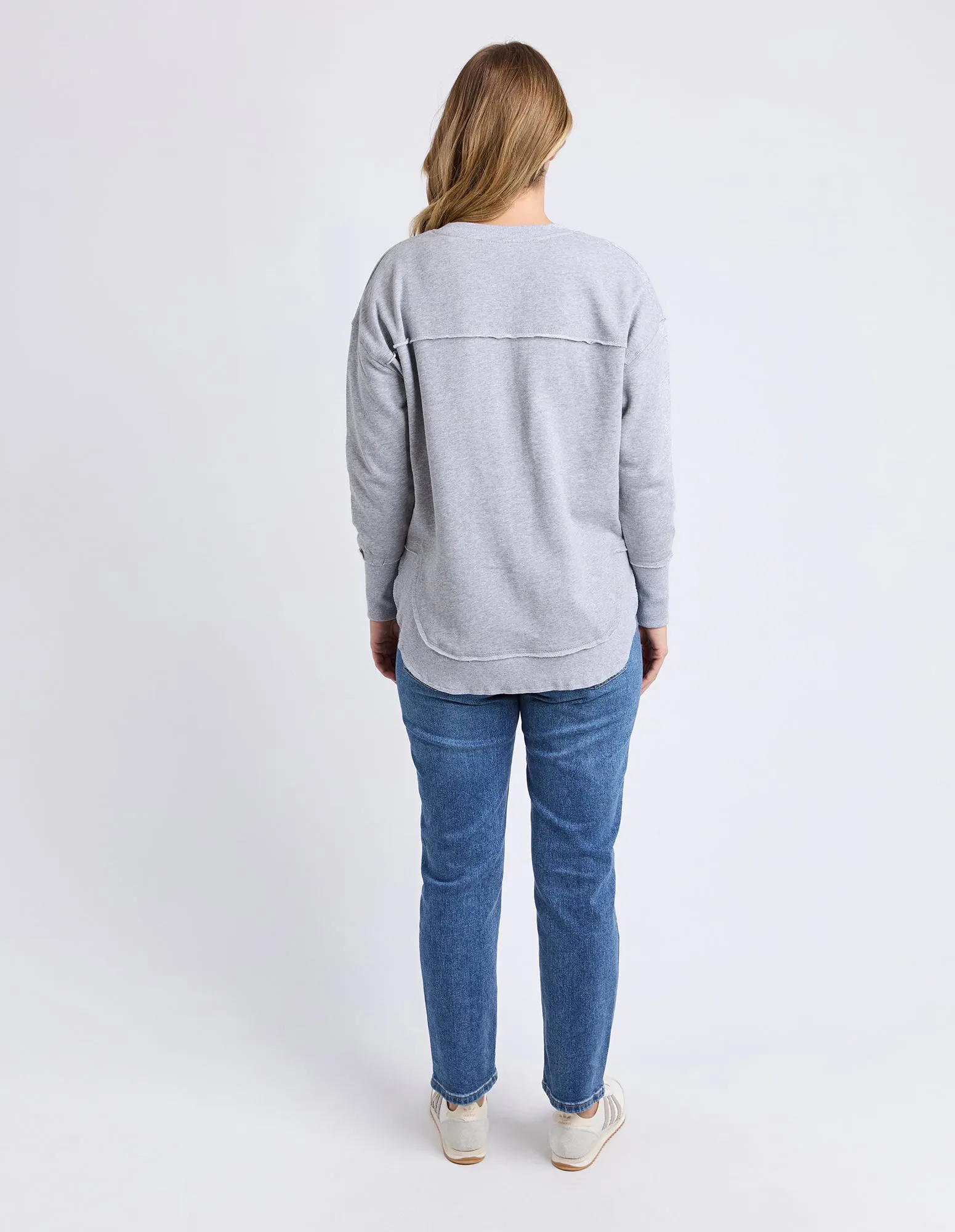 Signature Crew Grey Marle sold by Foxwood Clothing product image thumbnail 3