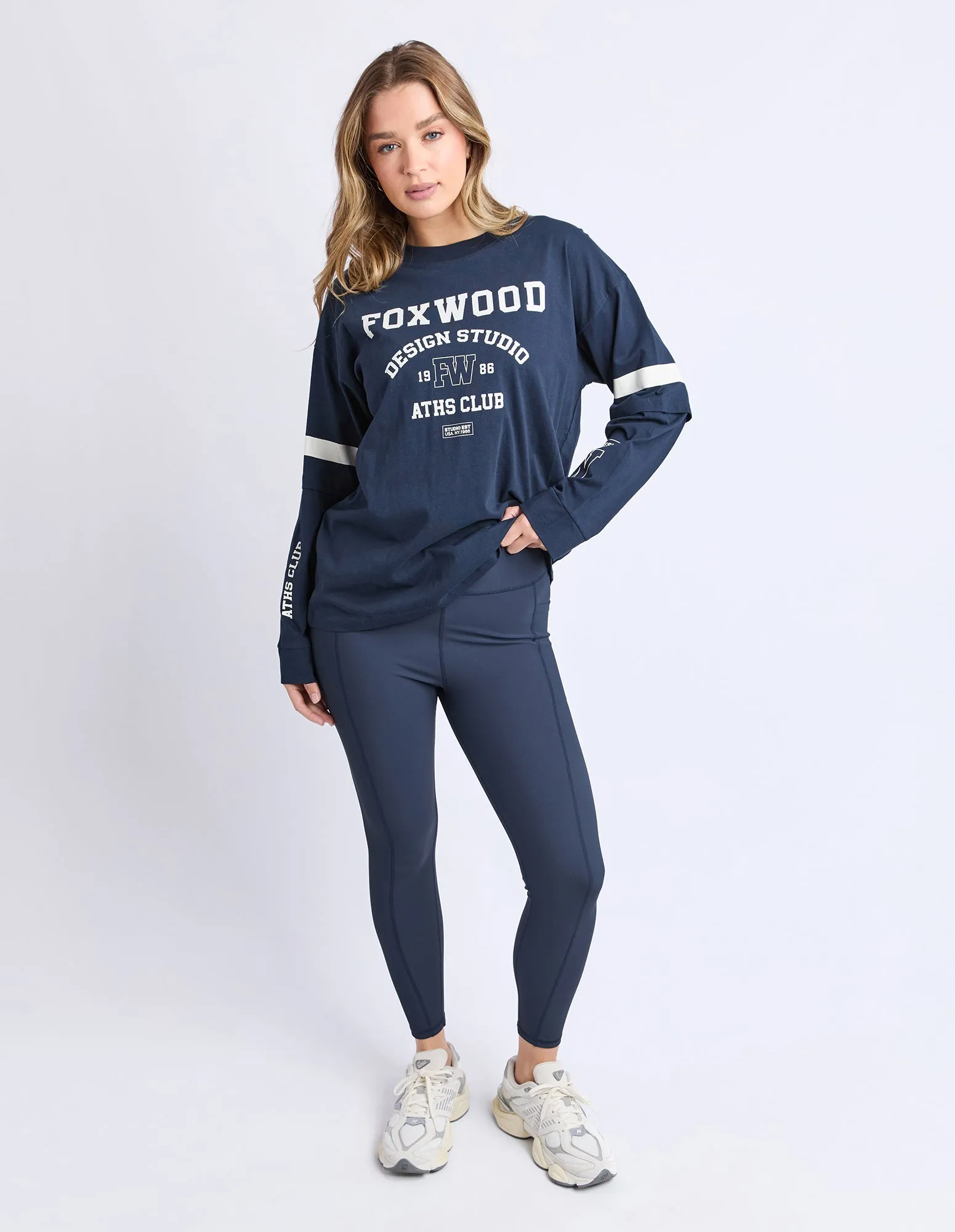 Studio Twin Tee Navy/White sold by Foxwood Clothing product image thumbnail 2