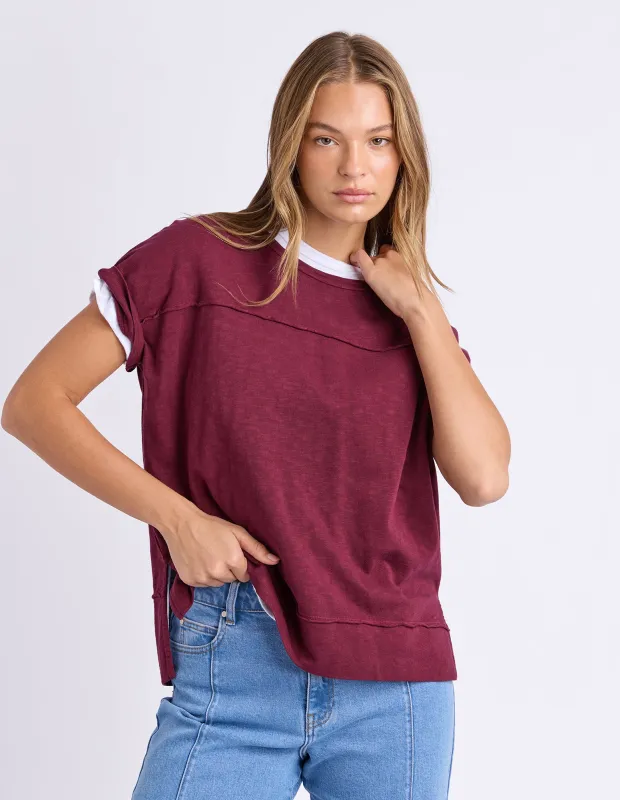 Allison Tee Wine made by Foxwood Clothing