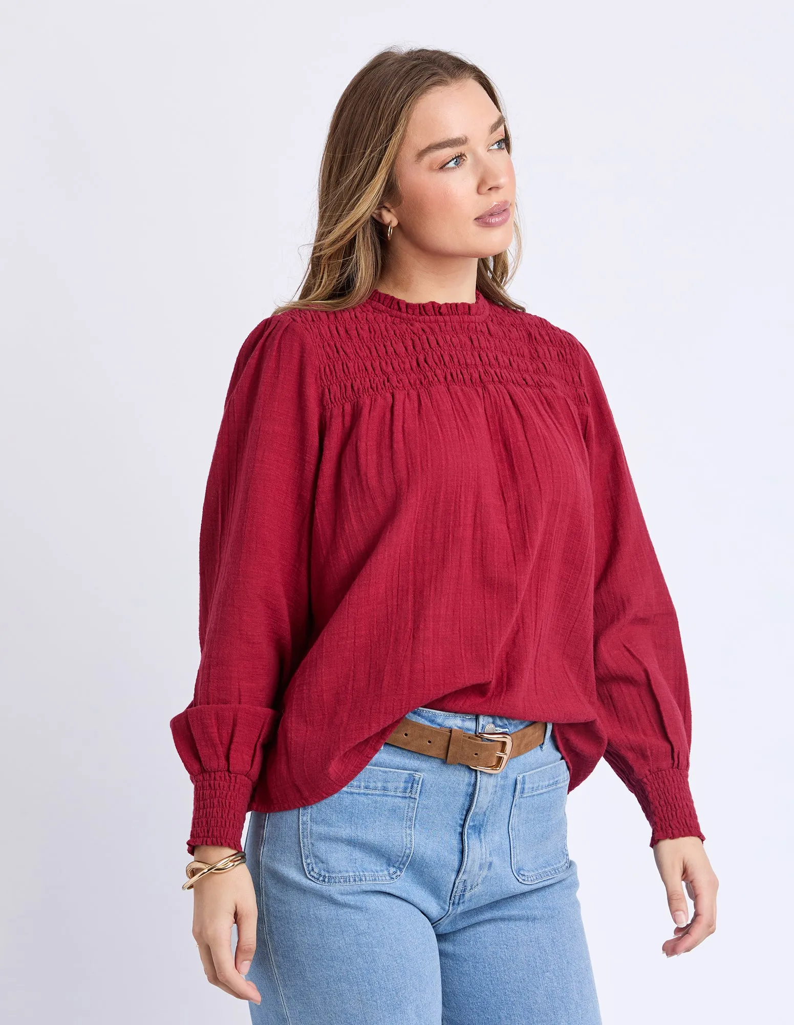 Whitney Top Rhubarb Red sold by Foxwood Clothing product image thumbnail 4