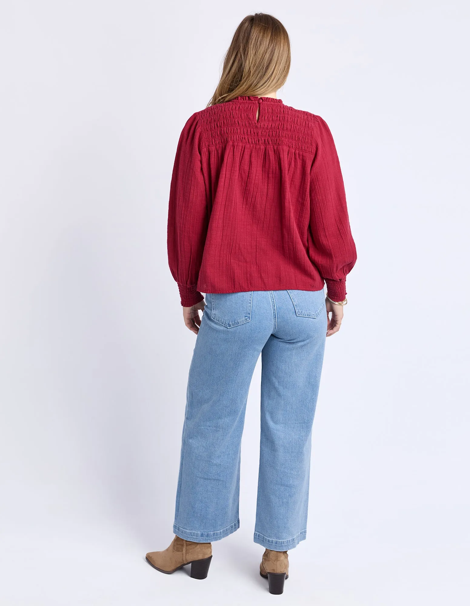 Whitney Top Rhubarb Red sold by Foxwood Clothing product image thumbnail 3