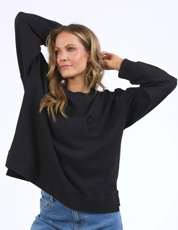 Effortless Crew Black made by Foxwood Clothing