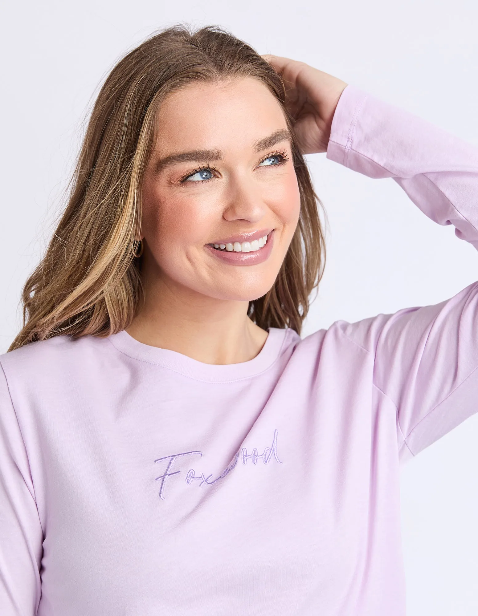 Signature Long Sleeve Tee Orchid sold by Foxwood Clothing product image thumbnail 4