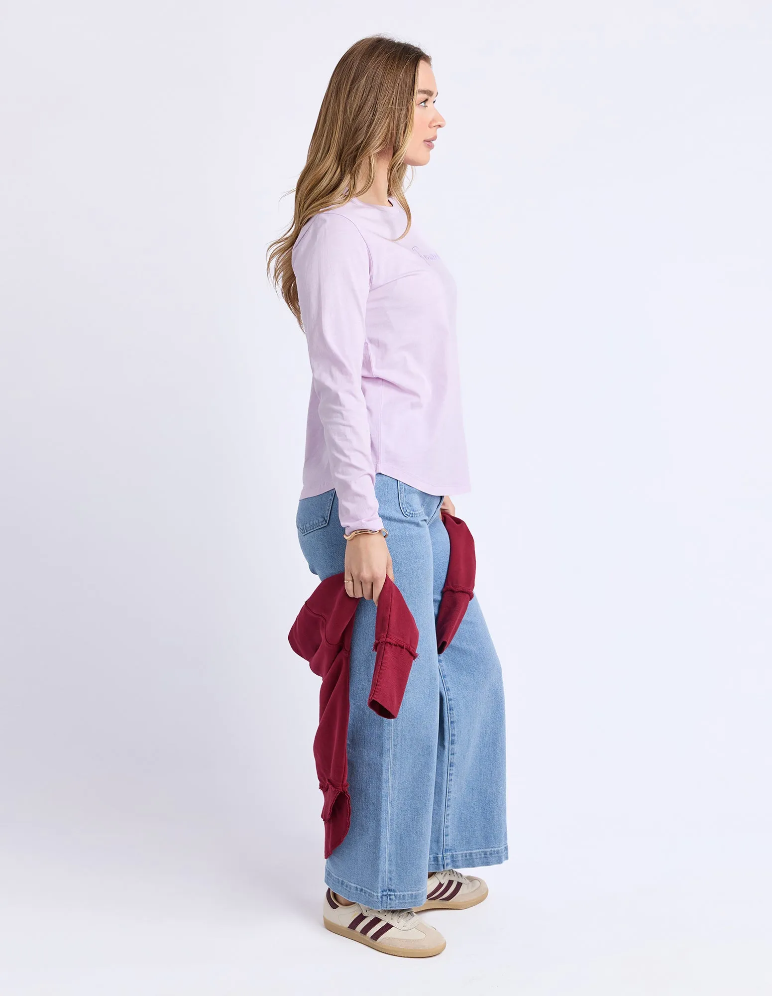 Signature Long Sleeve Tee Orchid sold by Foxwood Clothing product image thumbnail 5