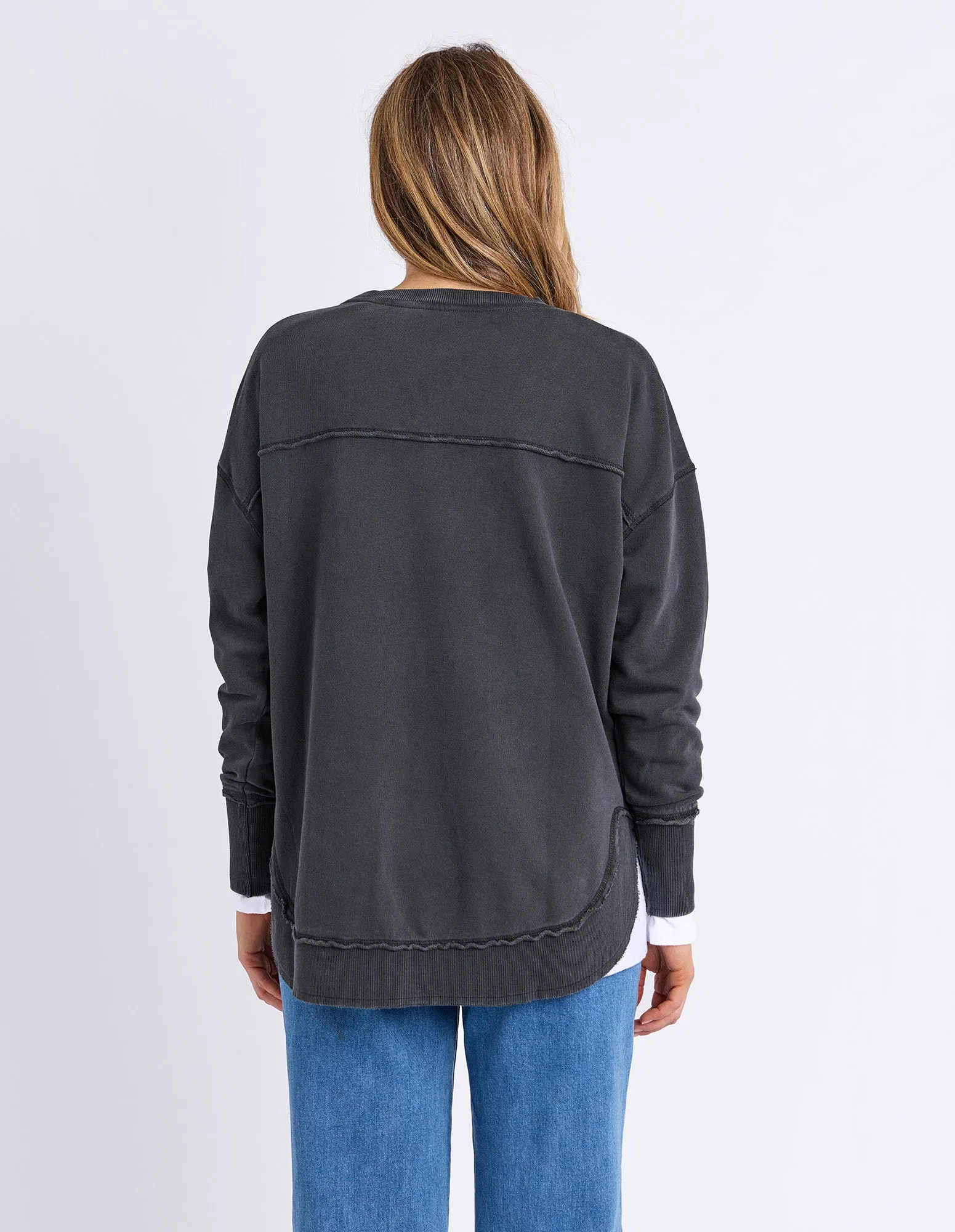 Vintage Posy Crew Washed Black sold by Foxwood Clothing product image thumbnail 3