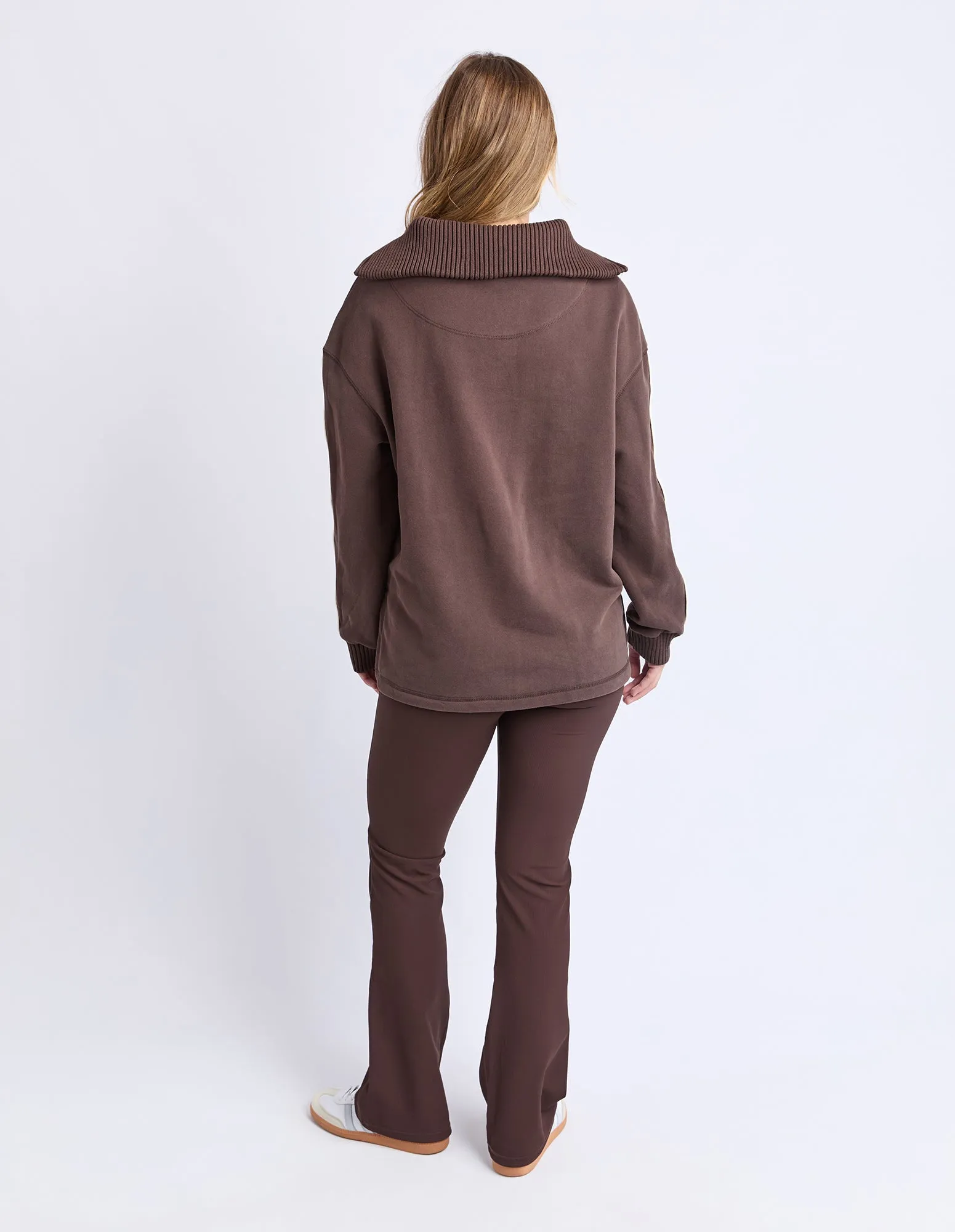 Knit Collar Crew Coffee sold by Foxwood Clothing product image thumbnail 3