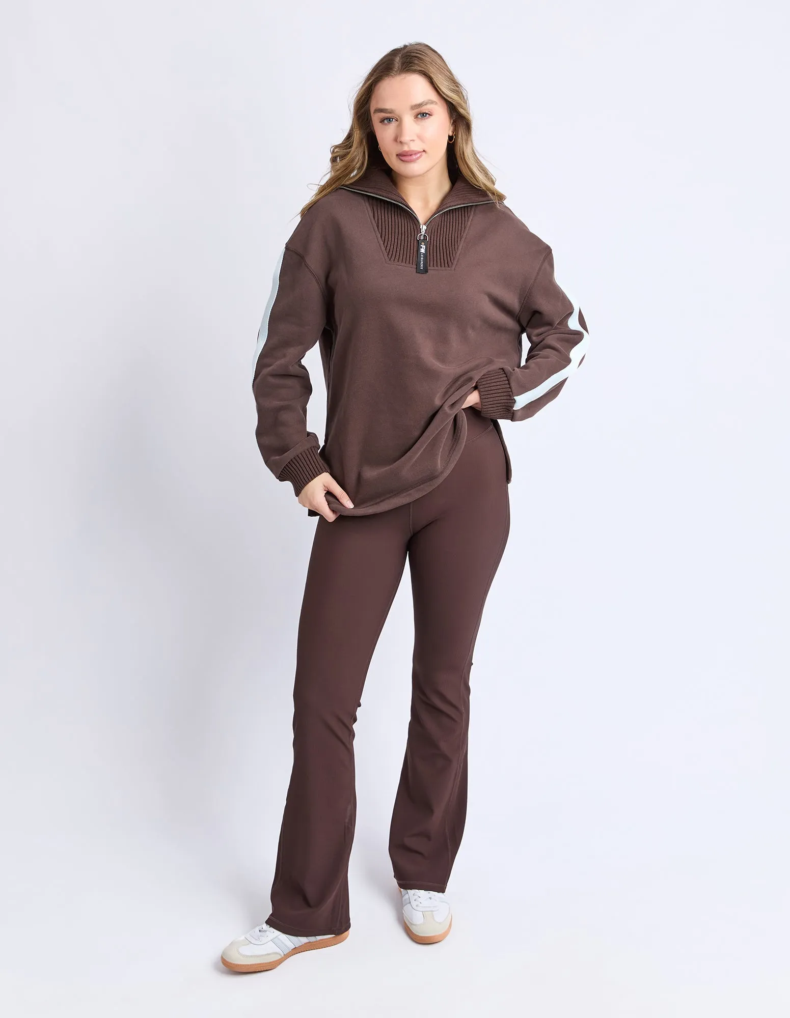Knit Collar Crew Coffee sold by Foxwood Clothing product image thumbnail 2