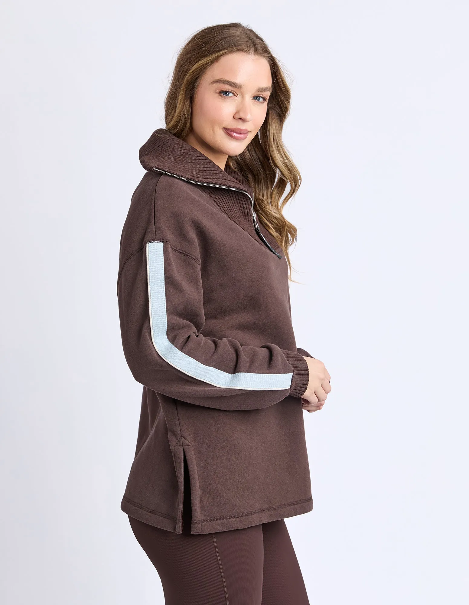 Knit Collar Crew Coffee sold by Foxwood Clothing product image thumbnail 4