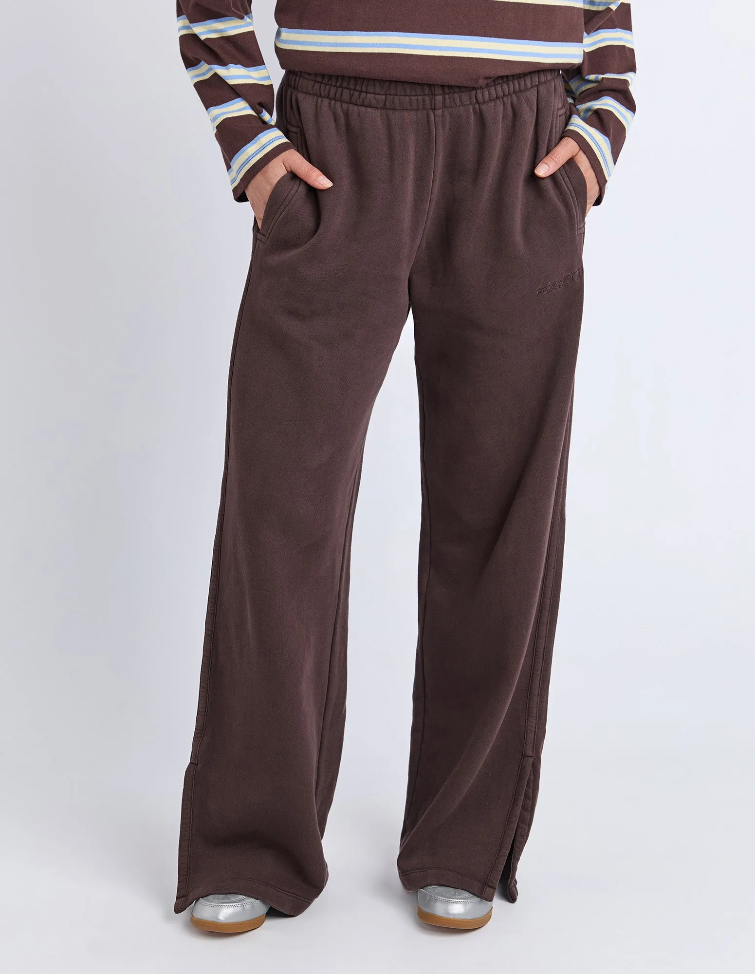 Classic Track Pant Coffee sold by Foxwood Clothing