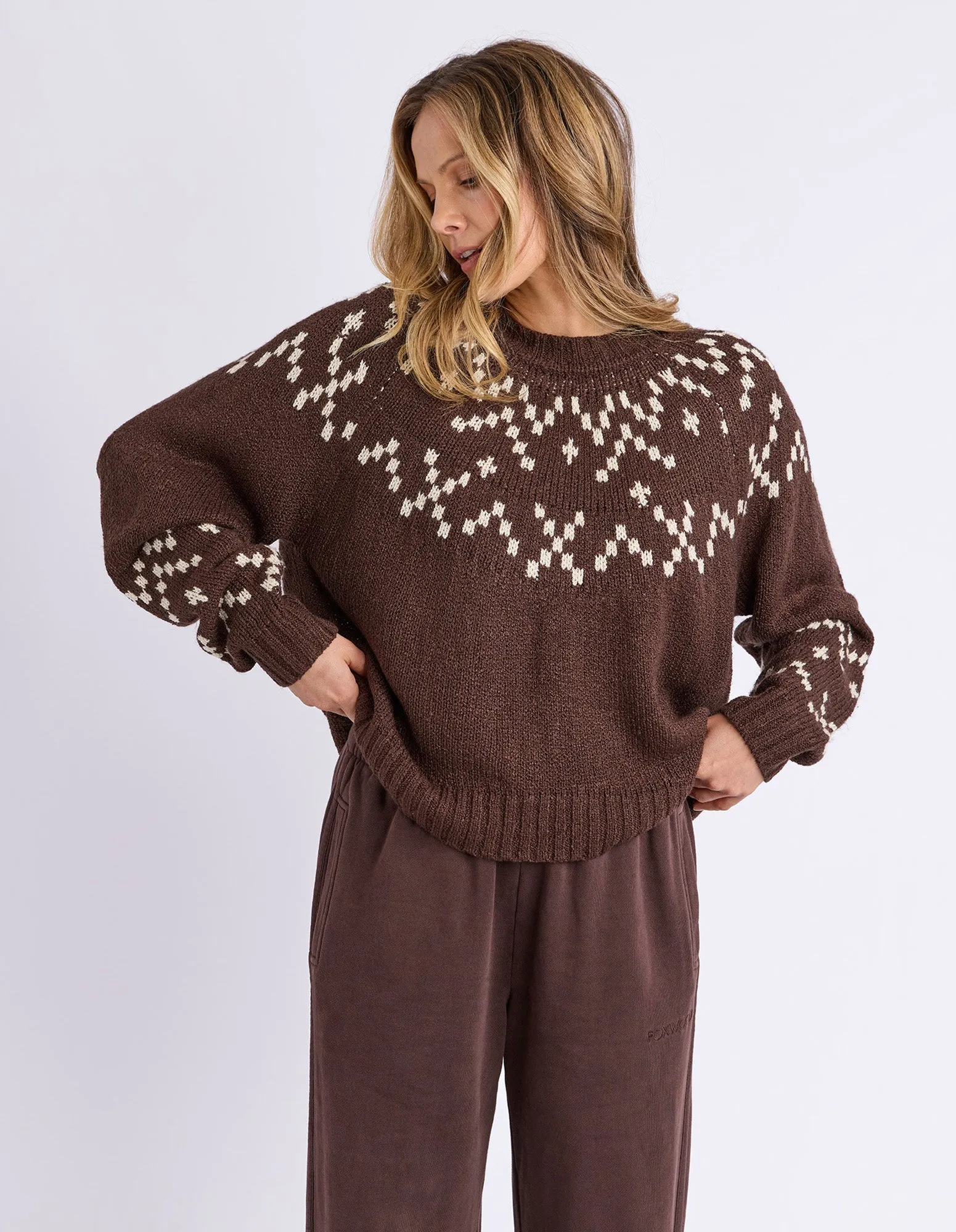 Polar Knit Crew Coffee sold by Foxwood Clothing product image thumbnail 2
