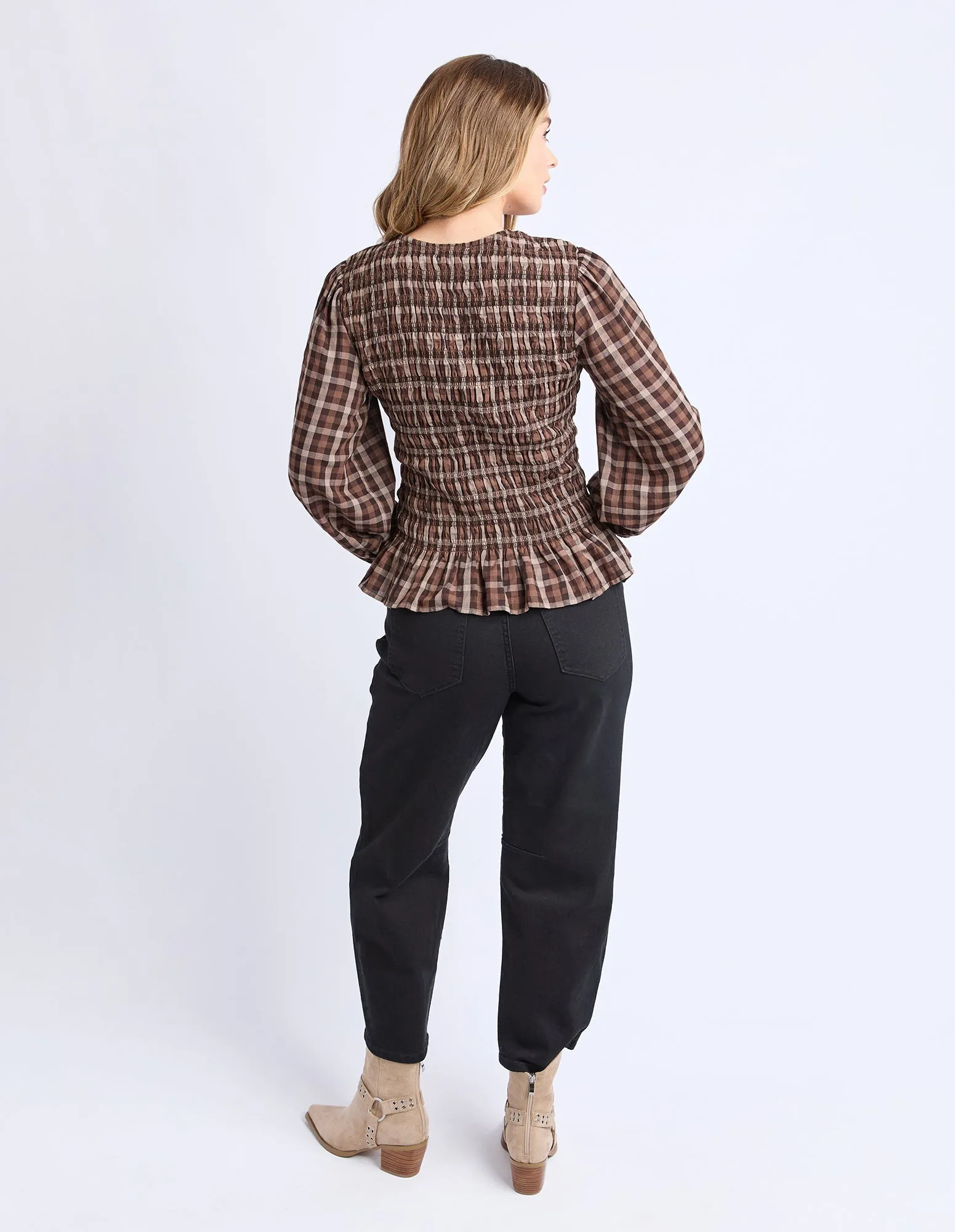 Coco Check Top Coffee Check sold by Foxwood Clothing product image thumbnail 3