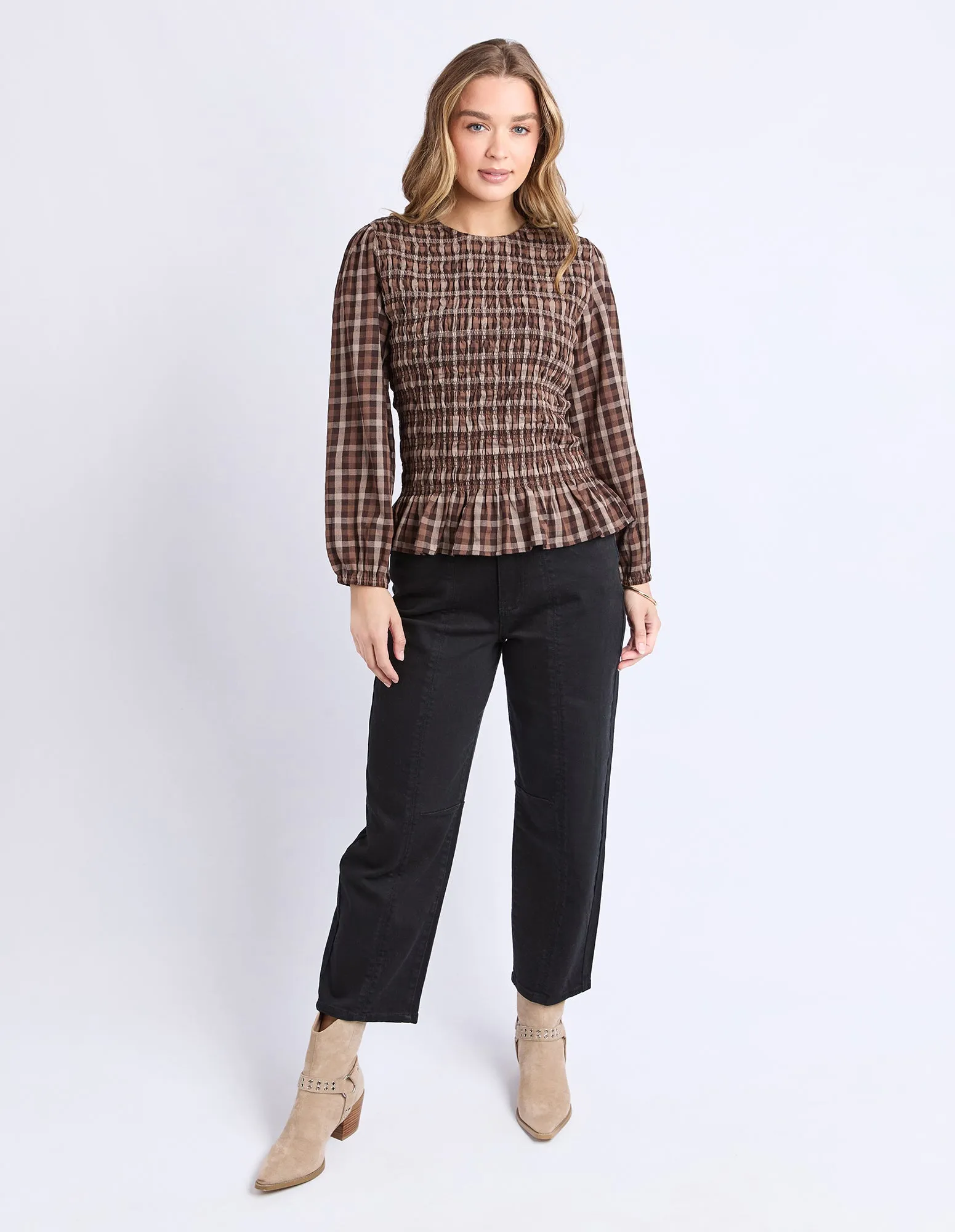 Coco Check Top Coffee Check sold by Foxwood Clothing product image thumbnail 2