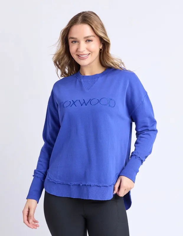 Simplified Crew Dazzling Blue made by Foxwood Clothing