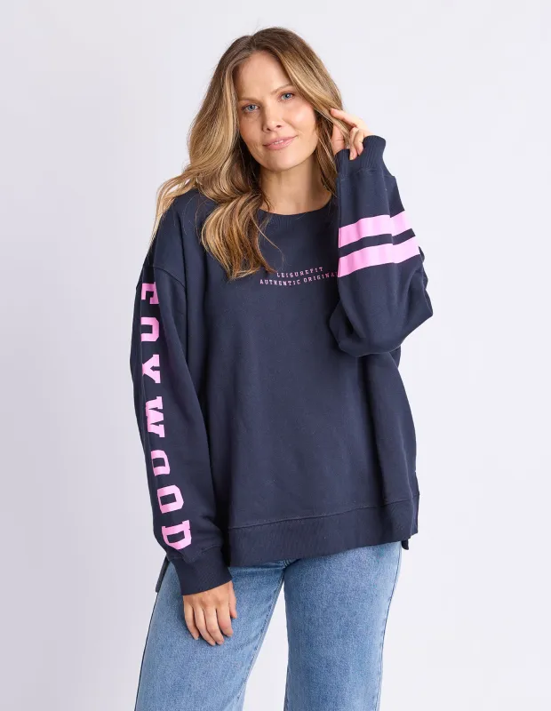 Origin Crew Navy & Pink made by Foxwood Clothing