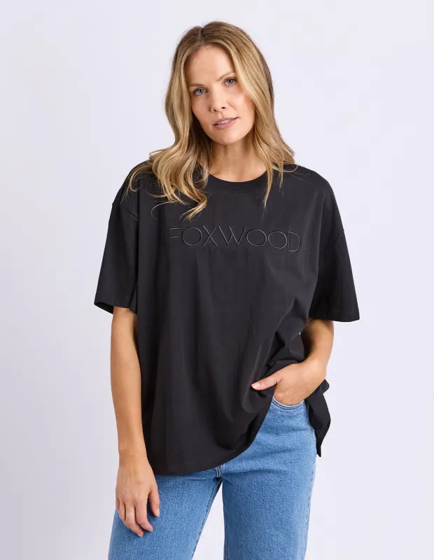Simplified Tee Black made by Foxwood Clothing