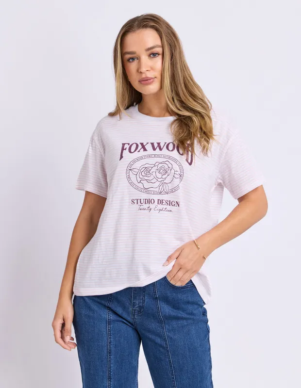 Meadow Tee Light Pink made by Foxwood Clothing
