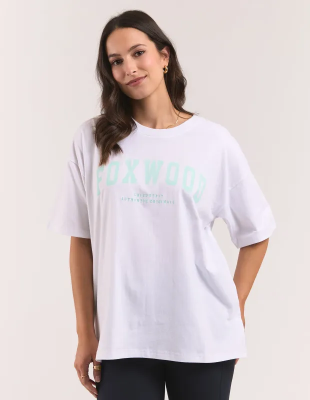 Interval Tee White / Mint made by Foxwood Clothing