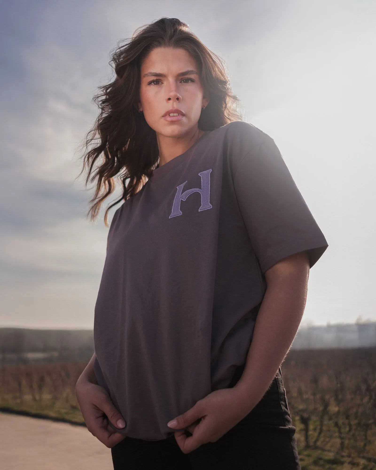 Highkuna-H – T-Shirt – Dark Purple sold by Highkuna product image thumbnail 3