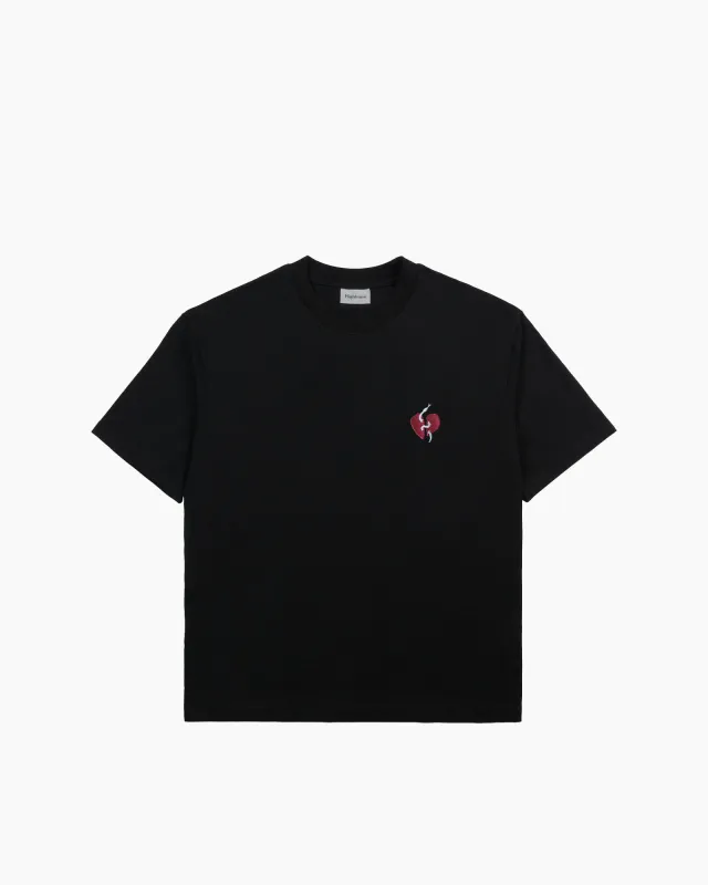 Snake Heart - T-Shirt - Black sold by Highkuna