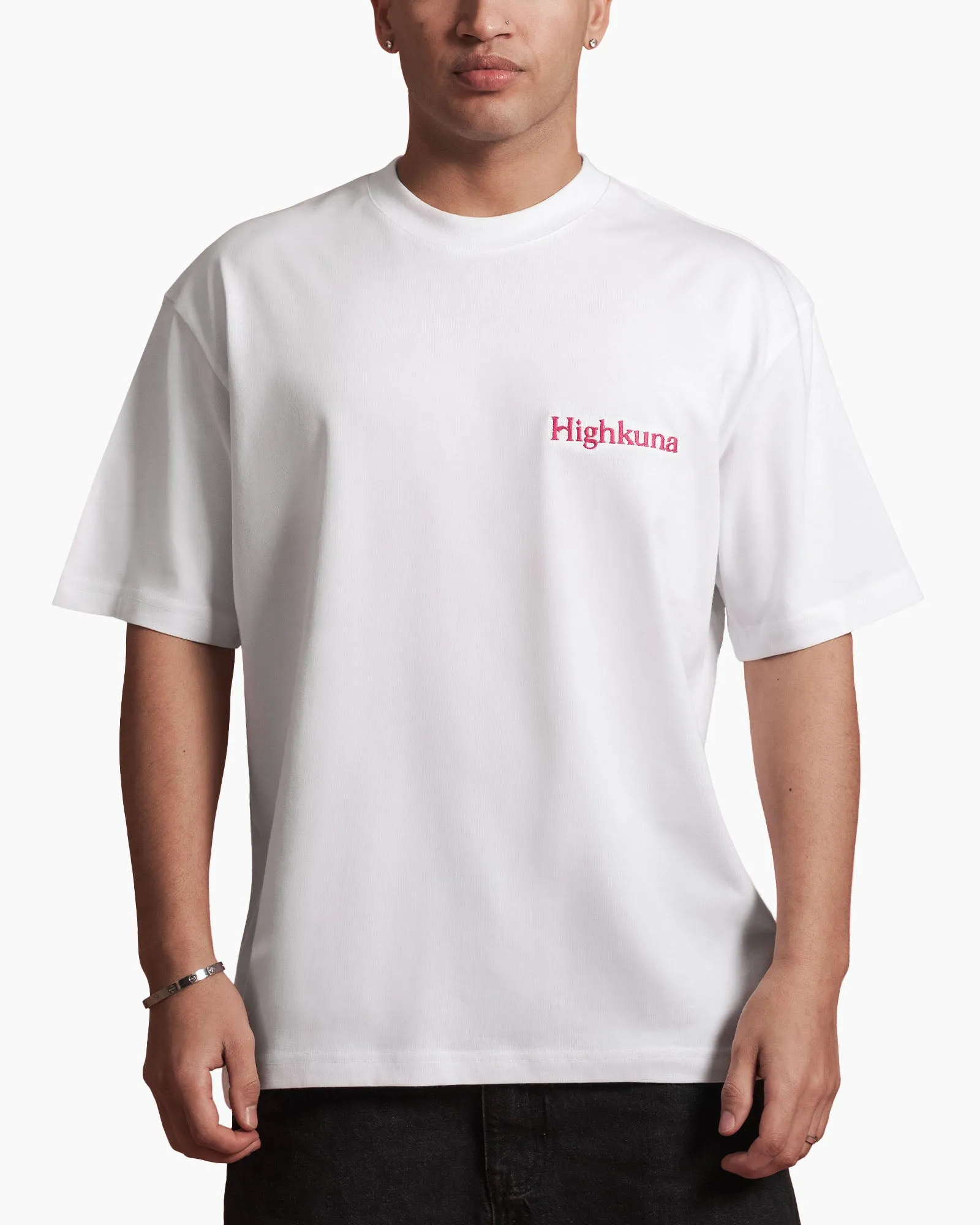 T-Shirt - White/Pink sold by Highkuna product image thumbnail 2