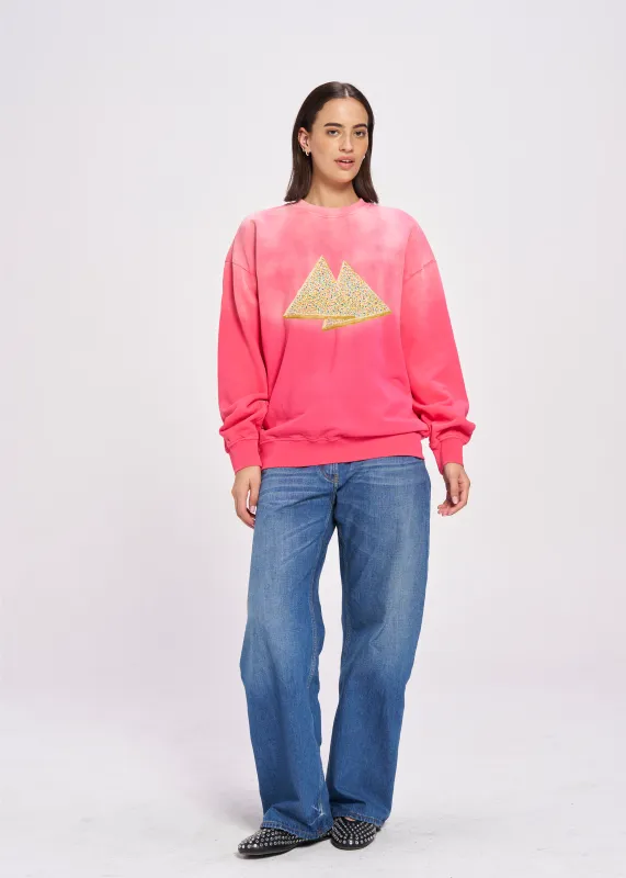 Fairy Bread Acid Wash Crew sold by Maku the Label