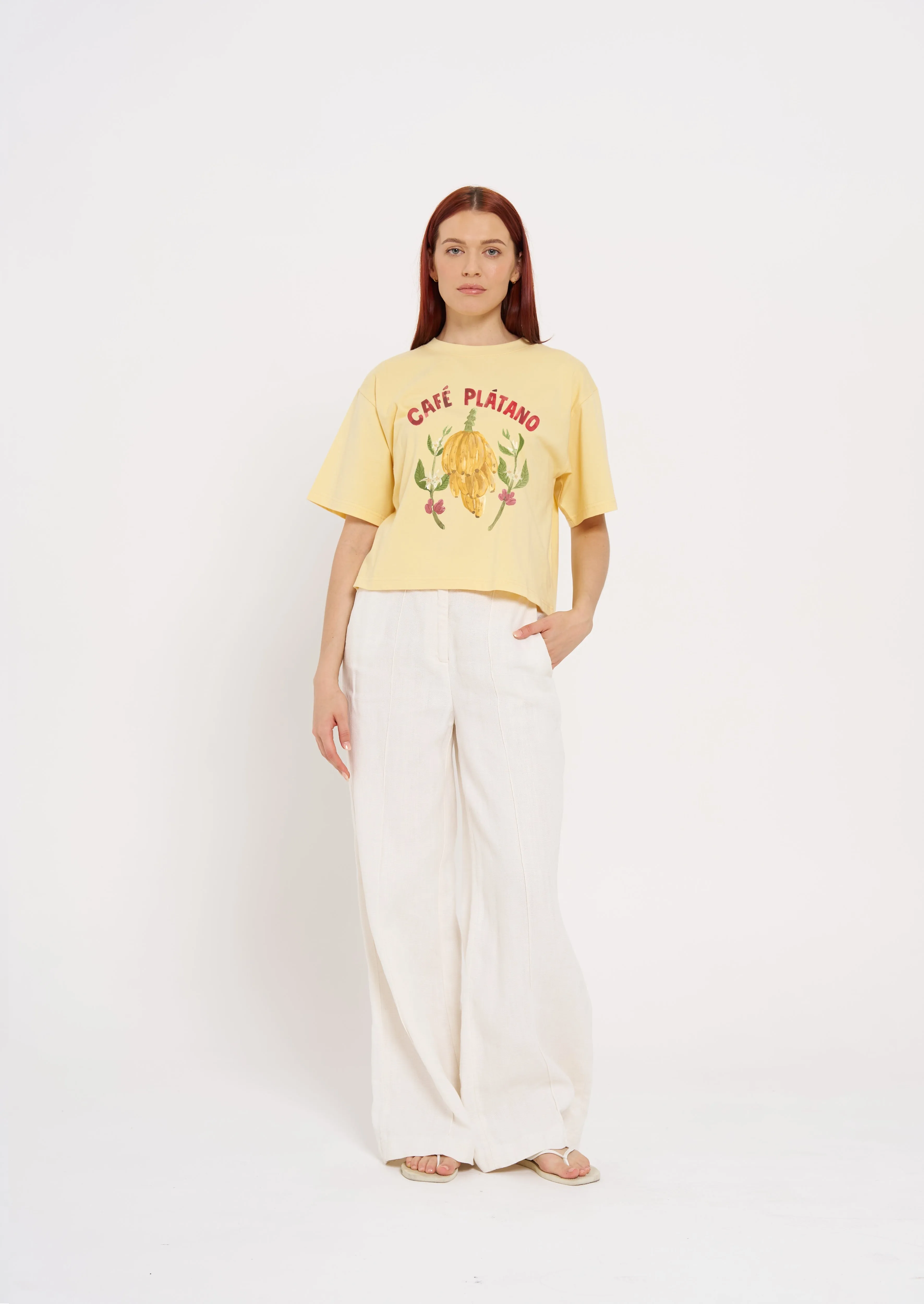 Cafe Platano Oversized Tee sold by Maku the Label